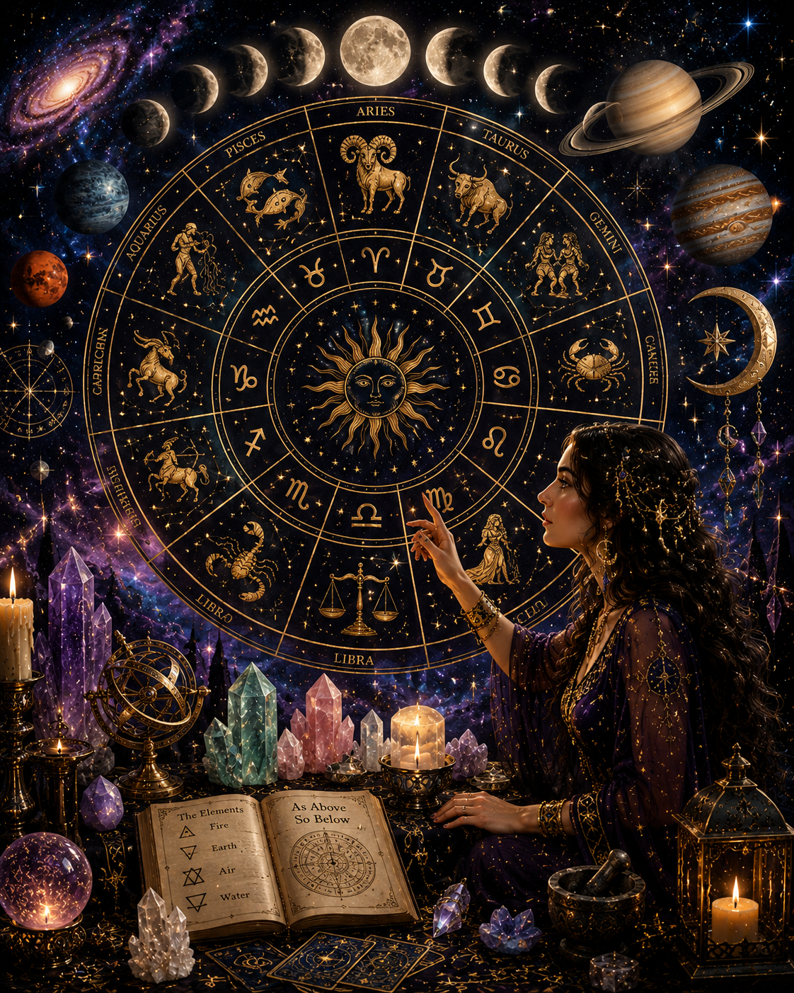 Astrology: The Zodiac, Birth Charts, Planets &amp; the Ancient Language of the Stars