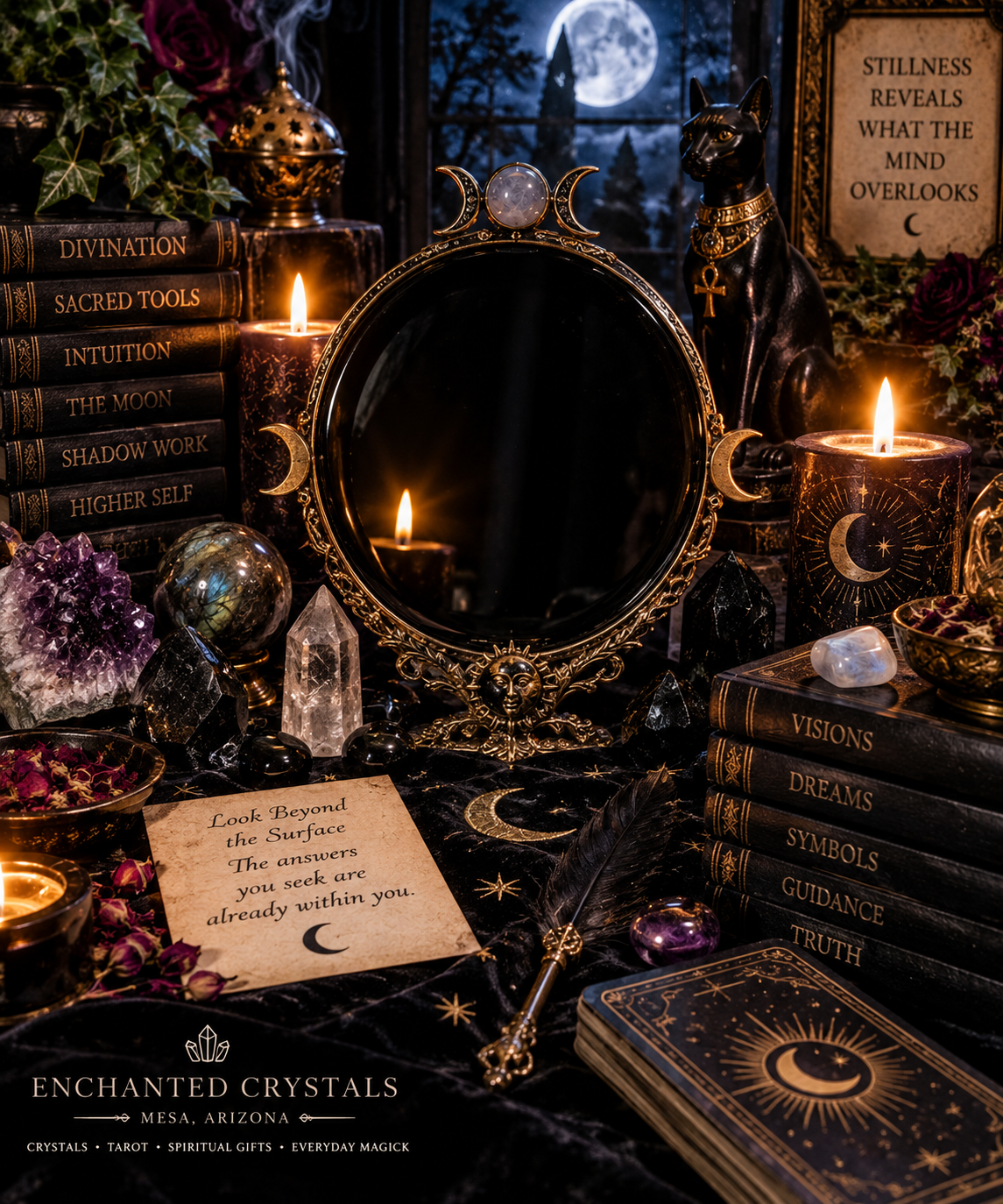 Scrying Mirrors: Divination, Intuition, and the Art of Seeing Beyond the Surface
