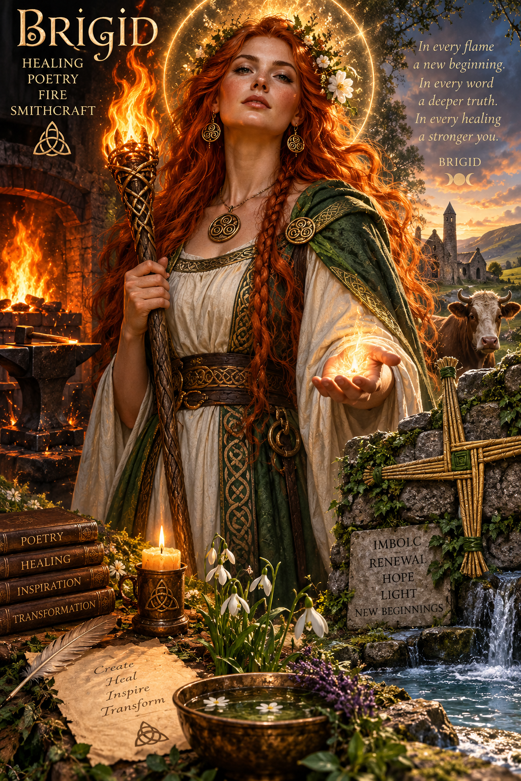 Brigid — Healing, Poetry, Fire & Smithcraft