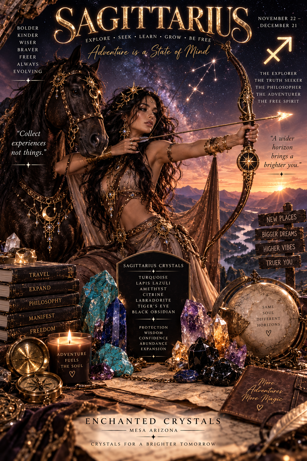 Sagittarius: Personality, Love, Strengths, Weaknesses, Crystals, and Spiritual Meaning