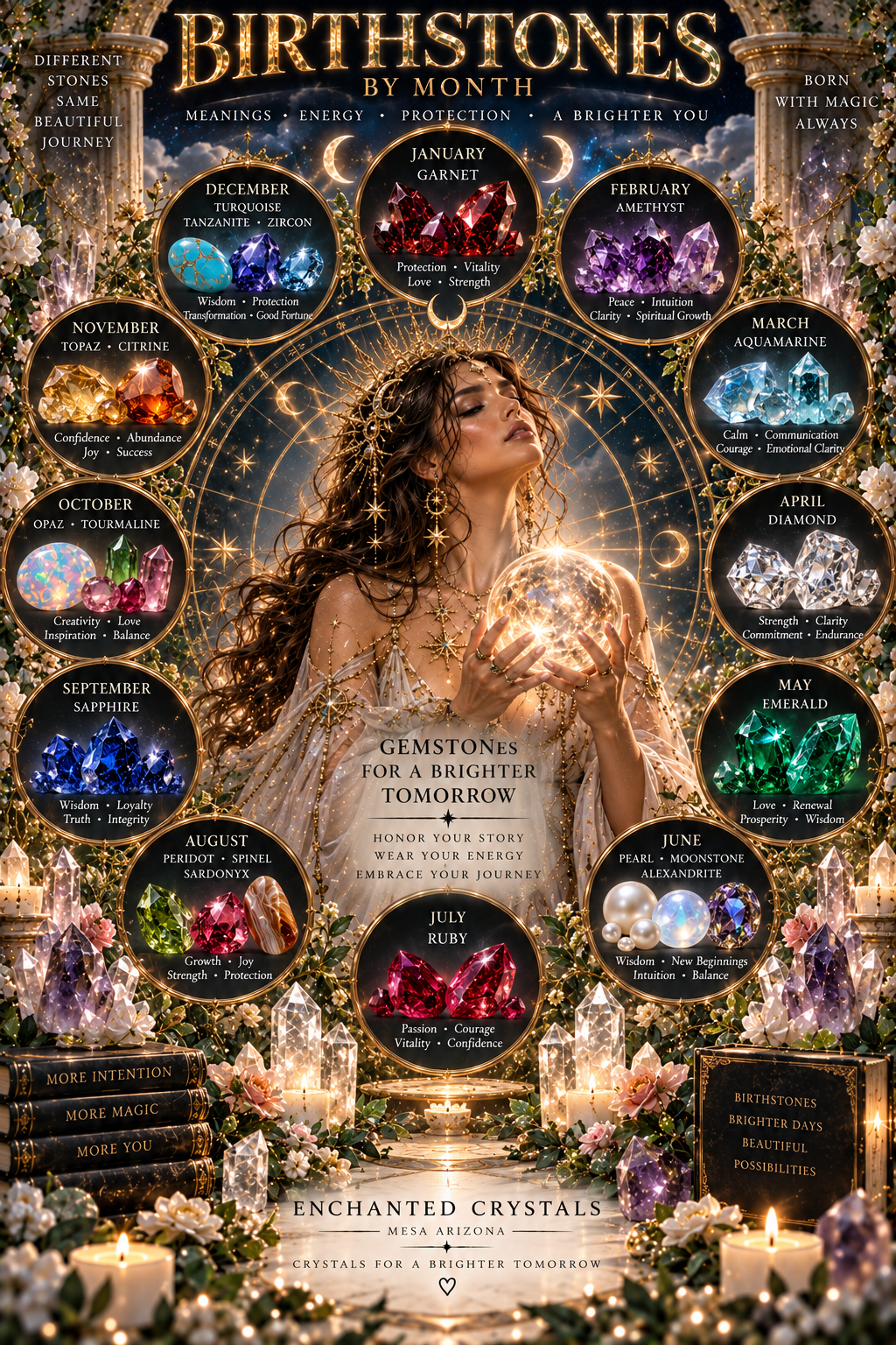 Birthstones by Month: Meanings, Symbolism, History, and Spiritual Properties