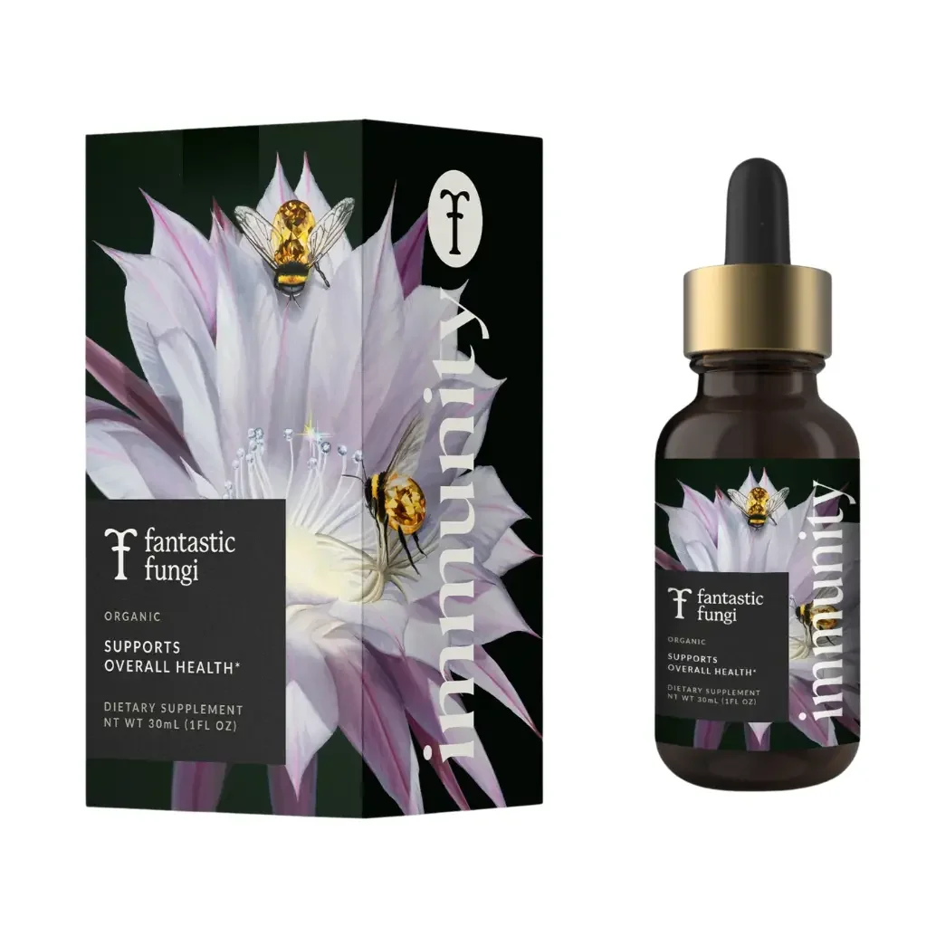 Immunity Elixir Organic Mushroom & Botanical Extract  Immune Support • Daily Resilience • Seasonal Wellness