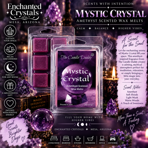 Mystic Crystal – Amethyst Scented Wax Melts | 2 oz • 6 Cubes
