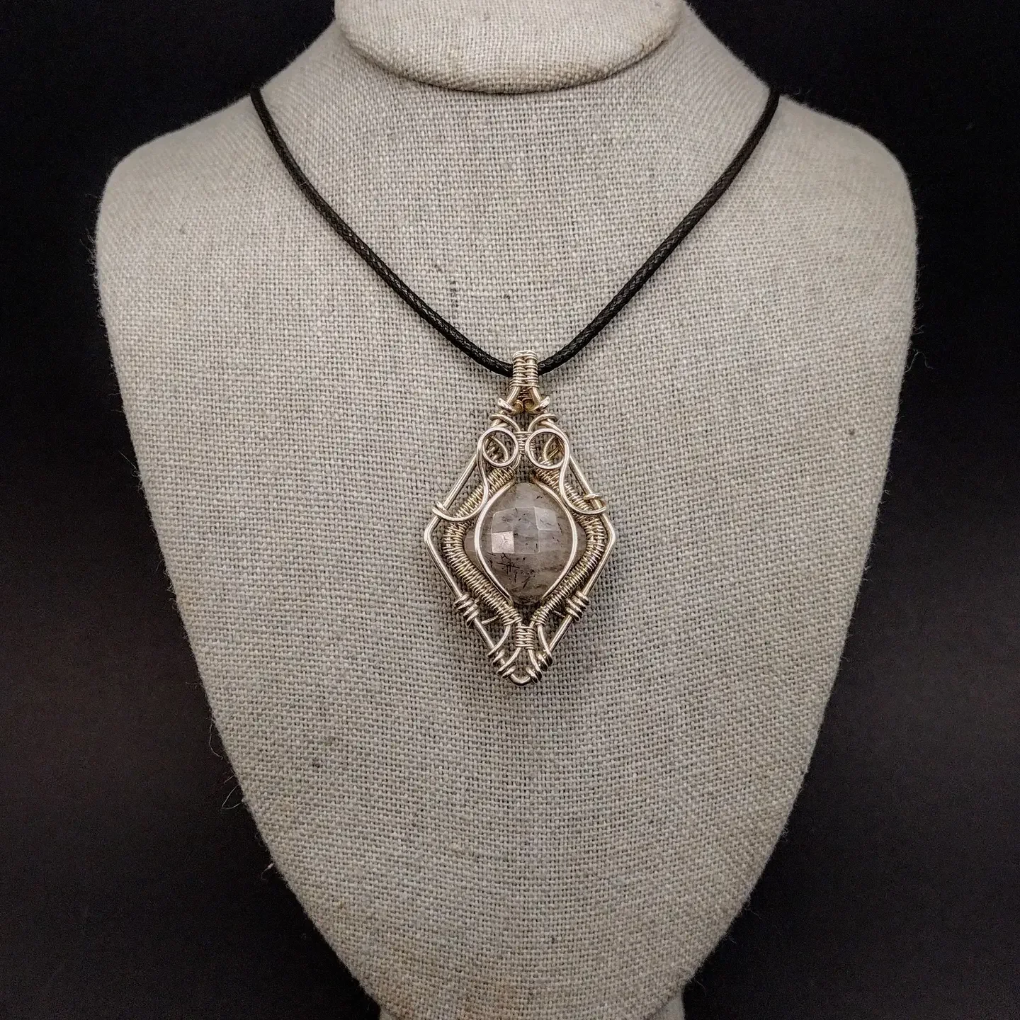 Tourmalinated Quartz Necklace