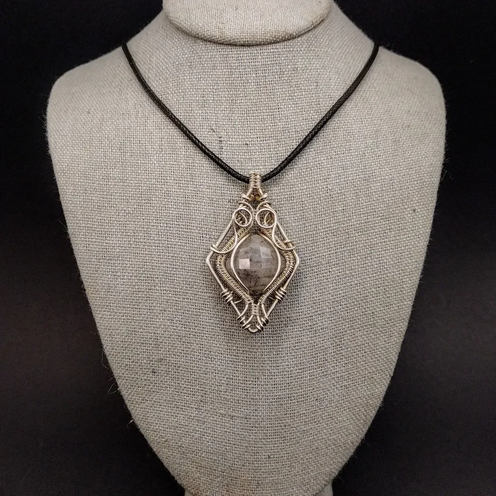 Tourmalinated Quartz Necklace