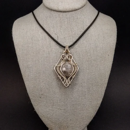 Tourmalinated Quartz Necklace