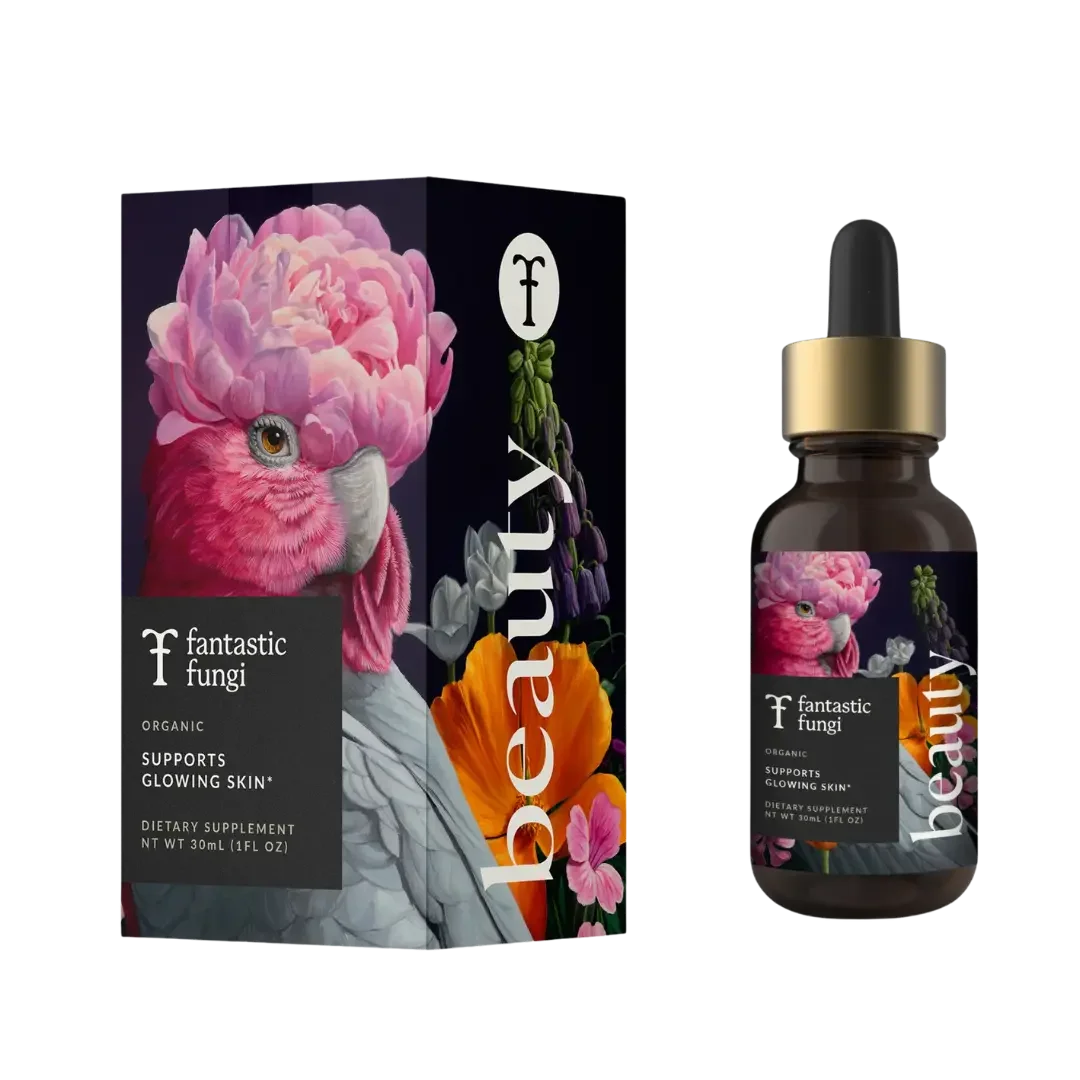Beauty Elixir Organic Mushroom & Botanical Extract  Skin Hydration • Hair Strength • Beauty From Within
