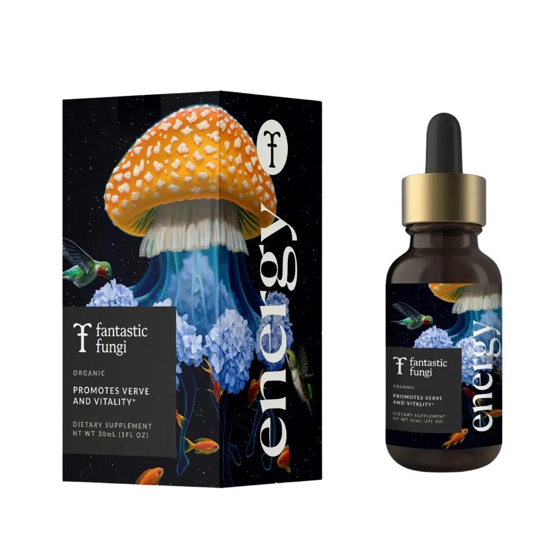 Energy Elixir Organic Mushroom & Botanical Extract  Sustained Energy • Endurance • Adaptogenic Support