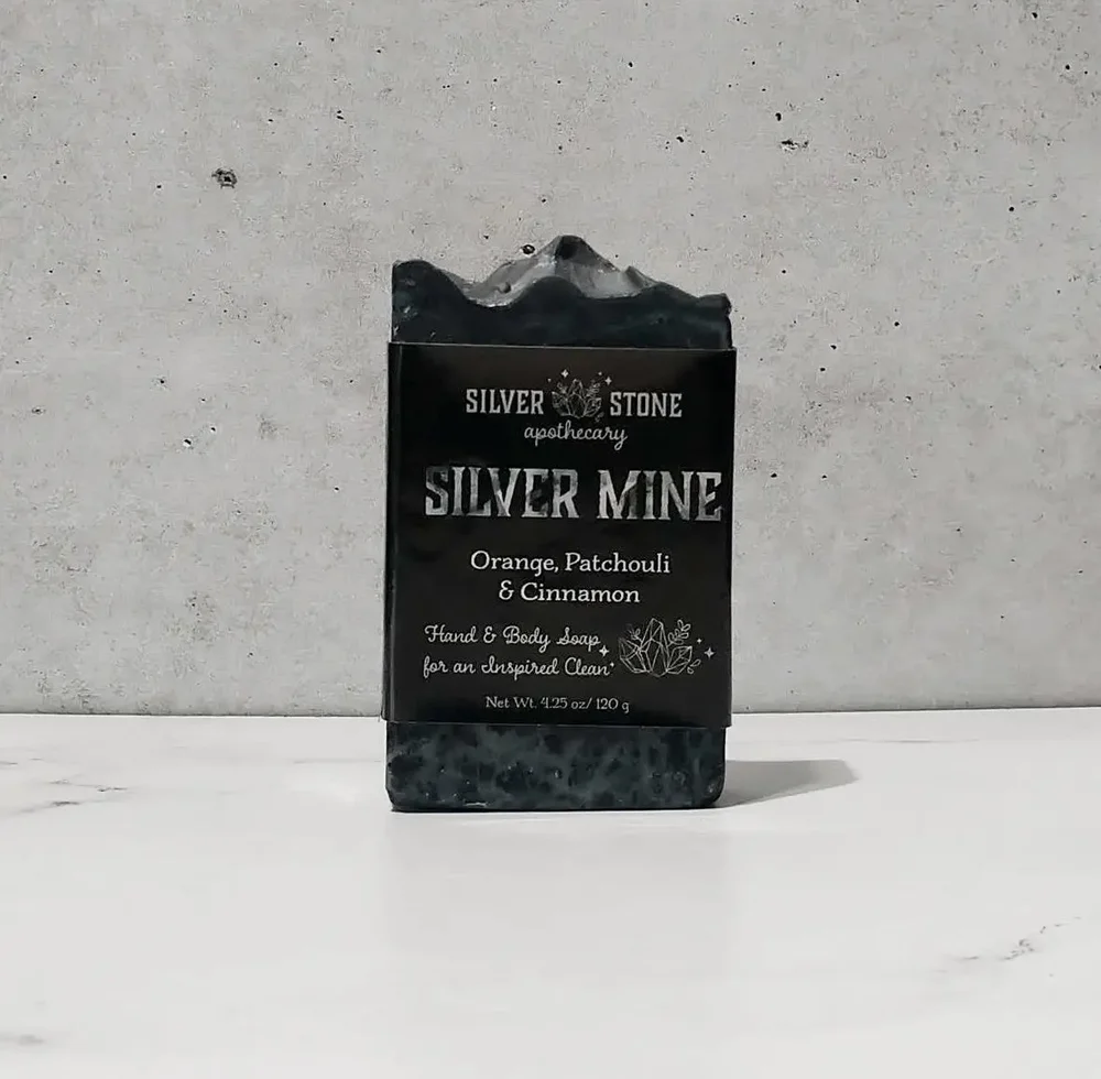 Silver Mine Gemstone Hand and Body Soap