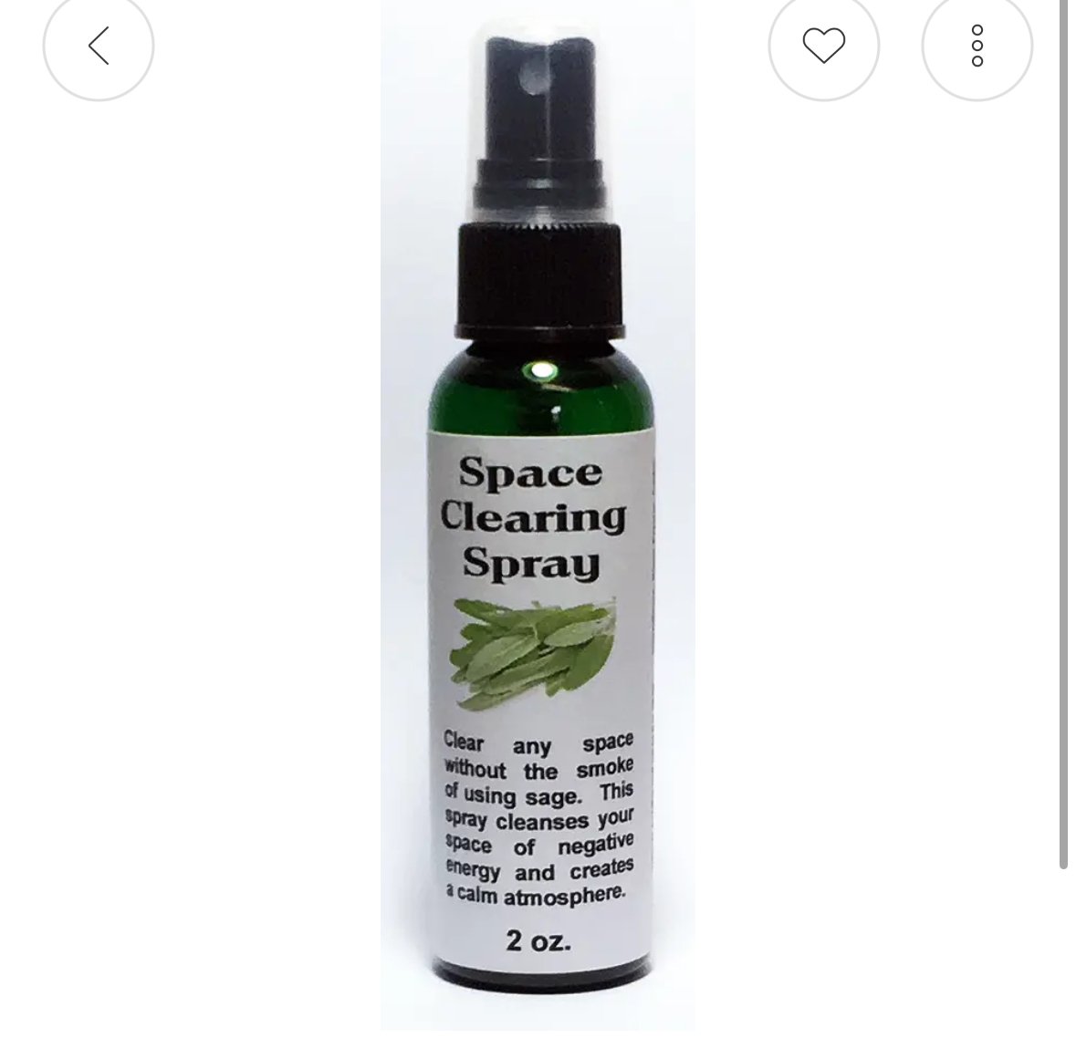 Space Clearing Spray