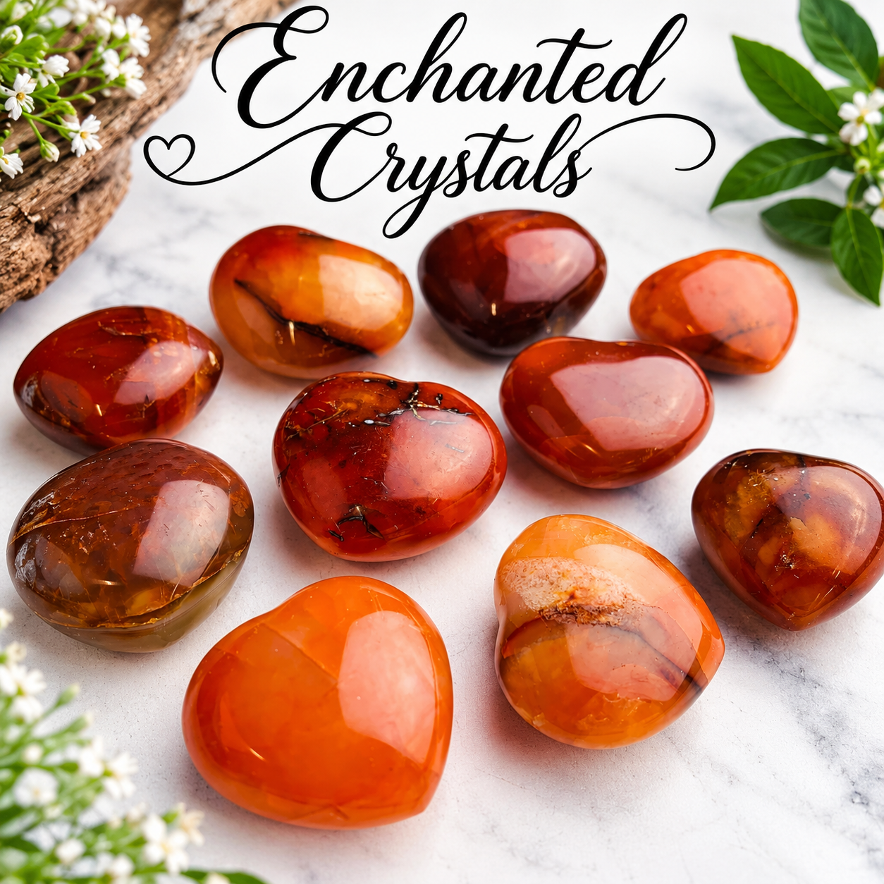 Natural Carnelian Heart – Madagascar
