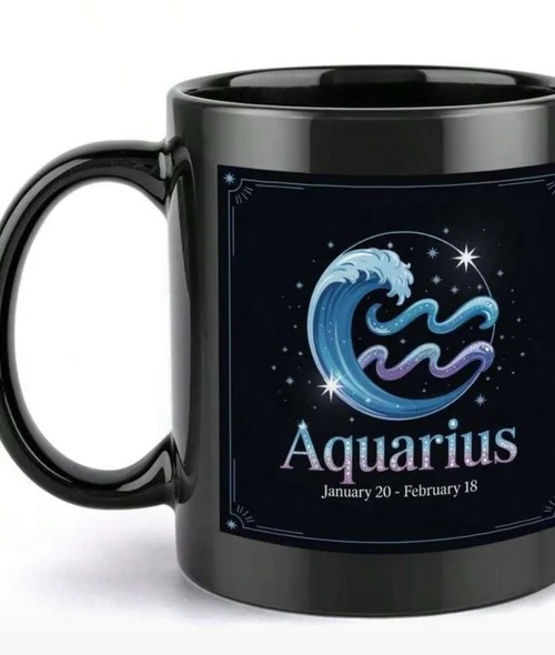 Aquarius Zodiac Sign Mug