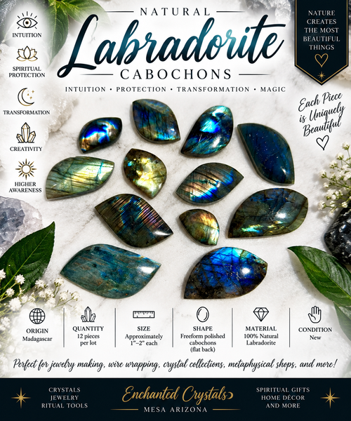 Natural Labradorite Cabochon – Madagascar – Sold Individually