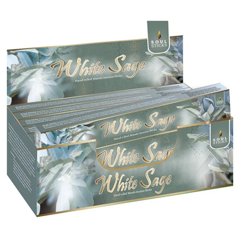 White Sage Soul Sticks Masala Incense  Cleansing • Purification • Fresh Energy