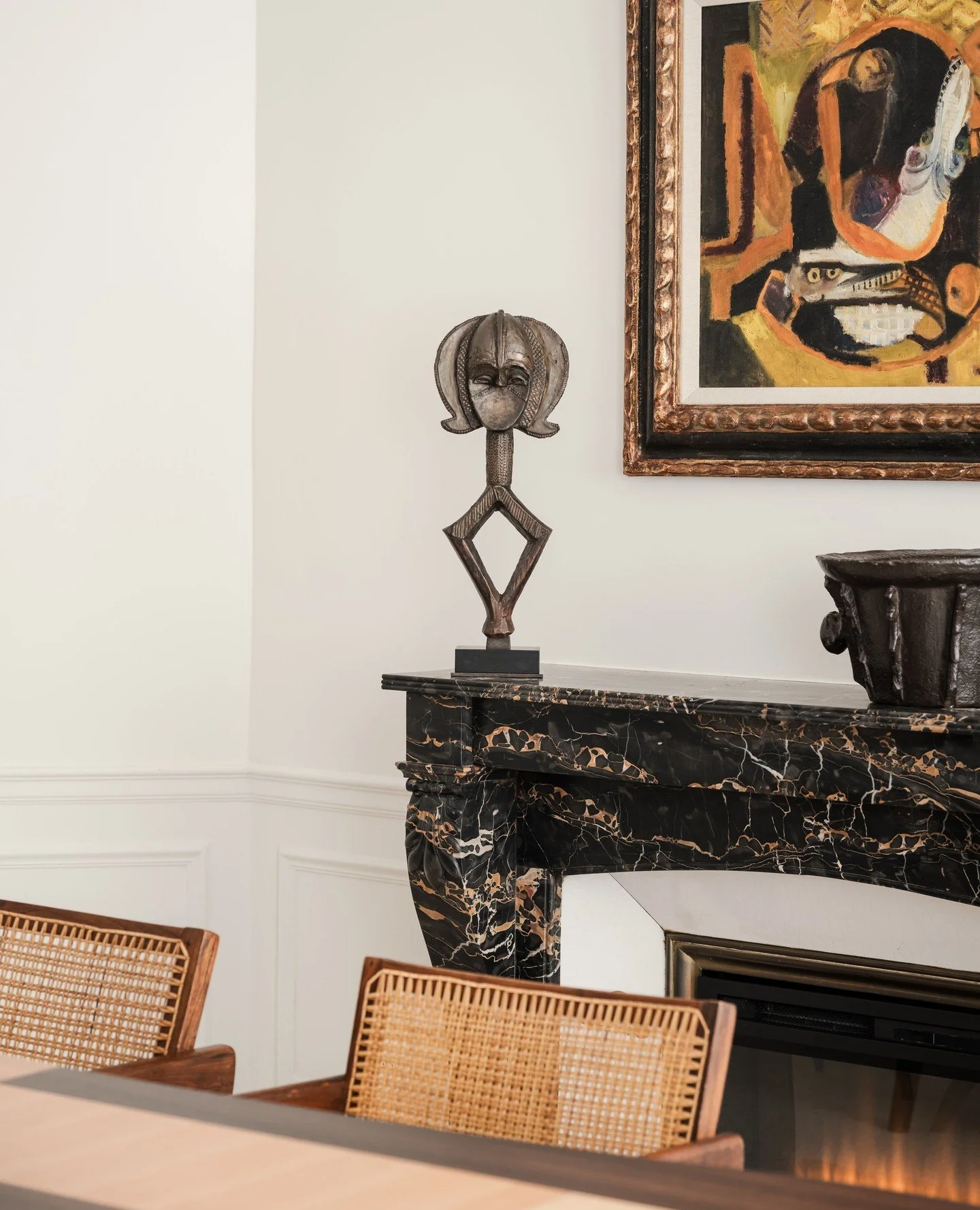 Today TEFAF New York officially opens its doors. Here are some of our personal highlights!⁠
⁠
Lucas Ratton &mdash; Kota-Ndassa Reliquary Figure: Rare Gabonese ancestor figure without the traditional crescent form, exemplifying an audacious stylistic 
