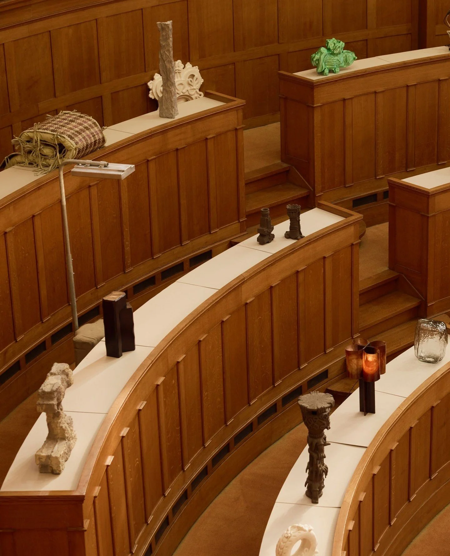 For their latest exhibition Cavea, Brut Collective and DUDe bring together designers and artists in the historic council chamber of Ghent&rsquo;s former Government House, exploring how design and research can open up new ways of imagining how we live