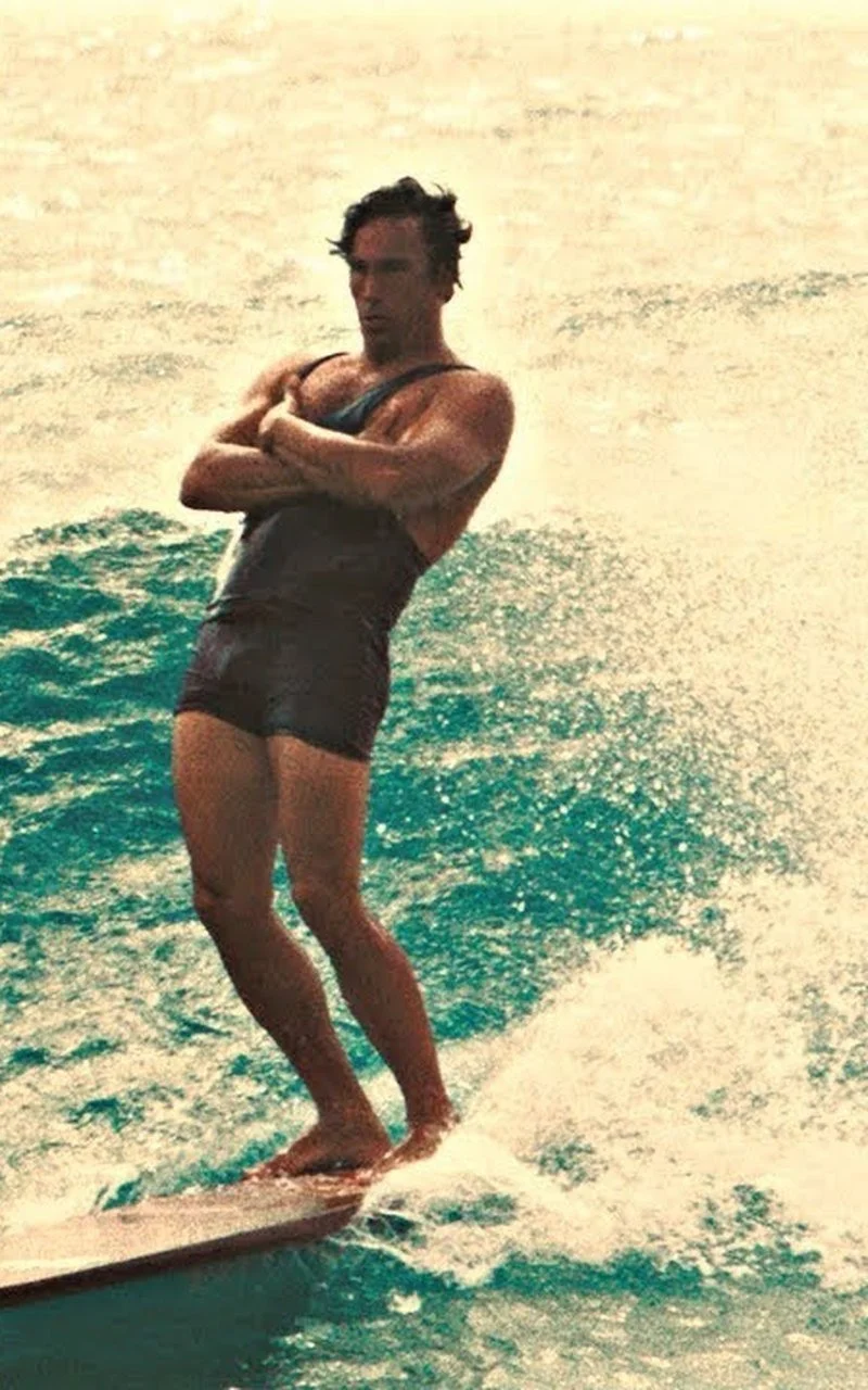 Waterman film still: Duke Kahanamoku surfing