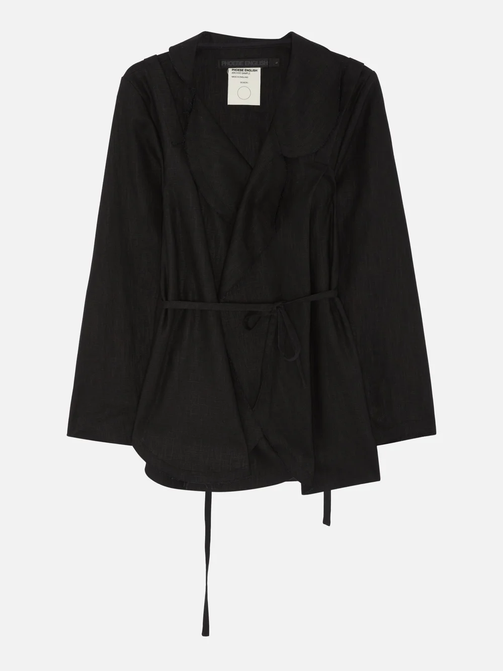 PHOEBE ENGLISH】背面プリーツ Hooded Coat black（JKT 270 CLOUD 