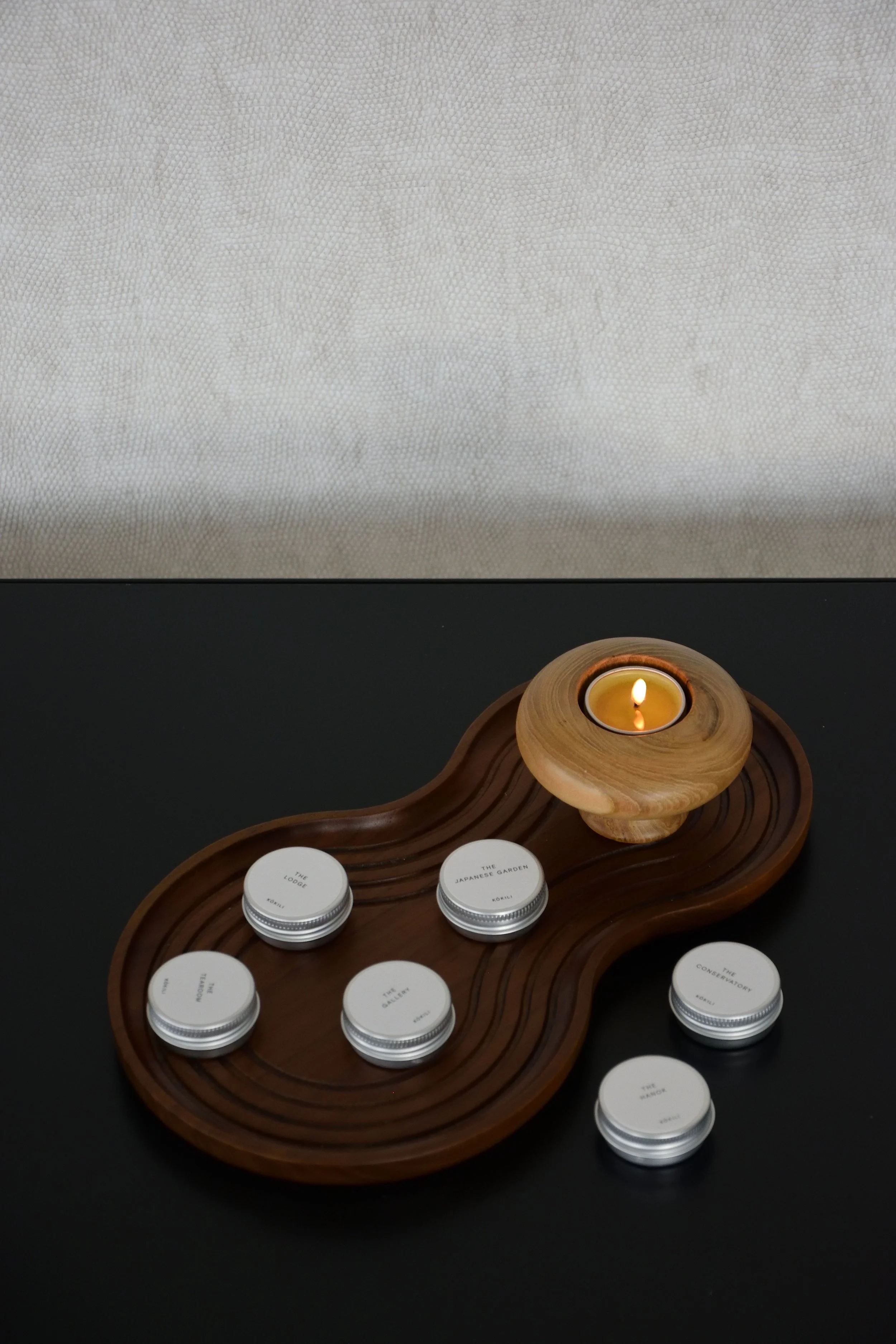 Tealight Candles with Natural Holder lit & Tray LR.jpg