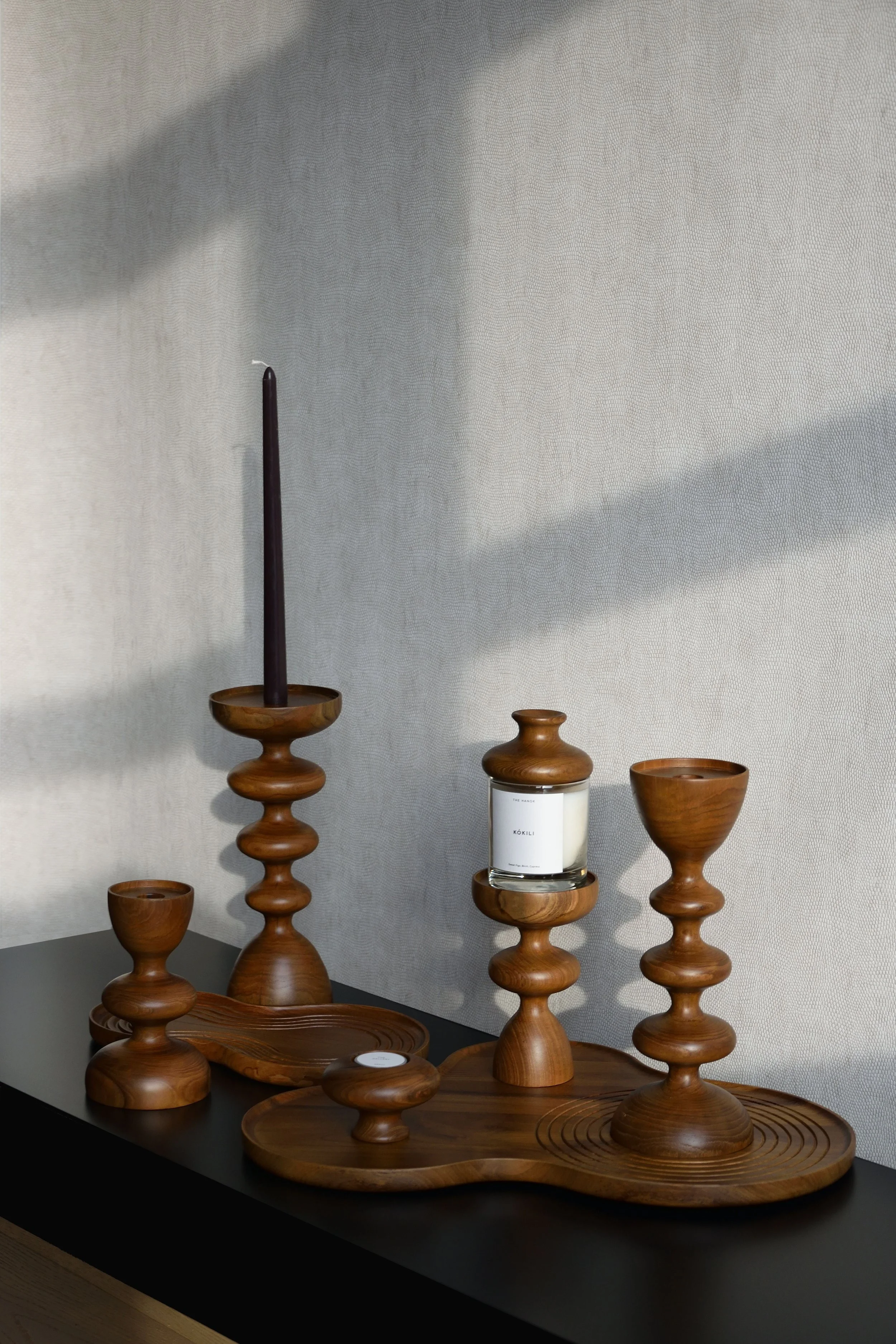 Candle Holders, Trays, Lids Walnut Finish LR.jpg