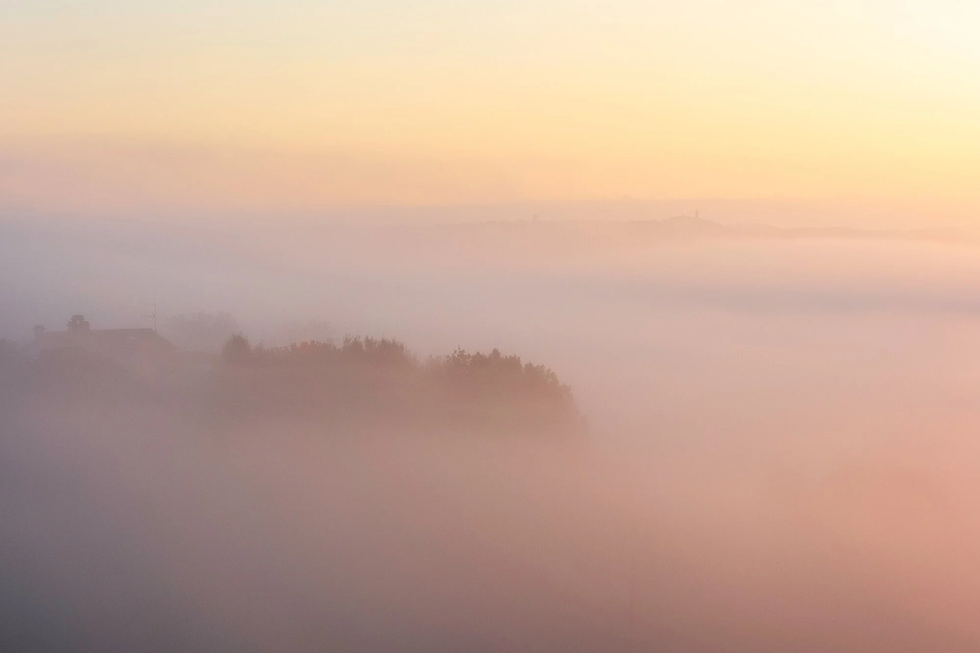 Morning fog, Tuscany