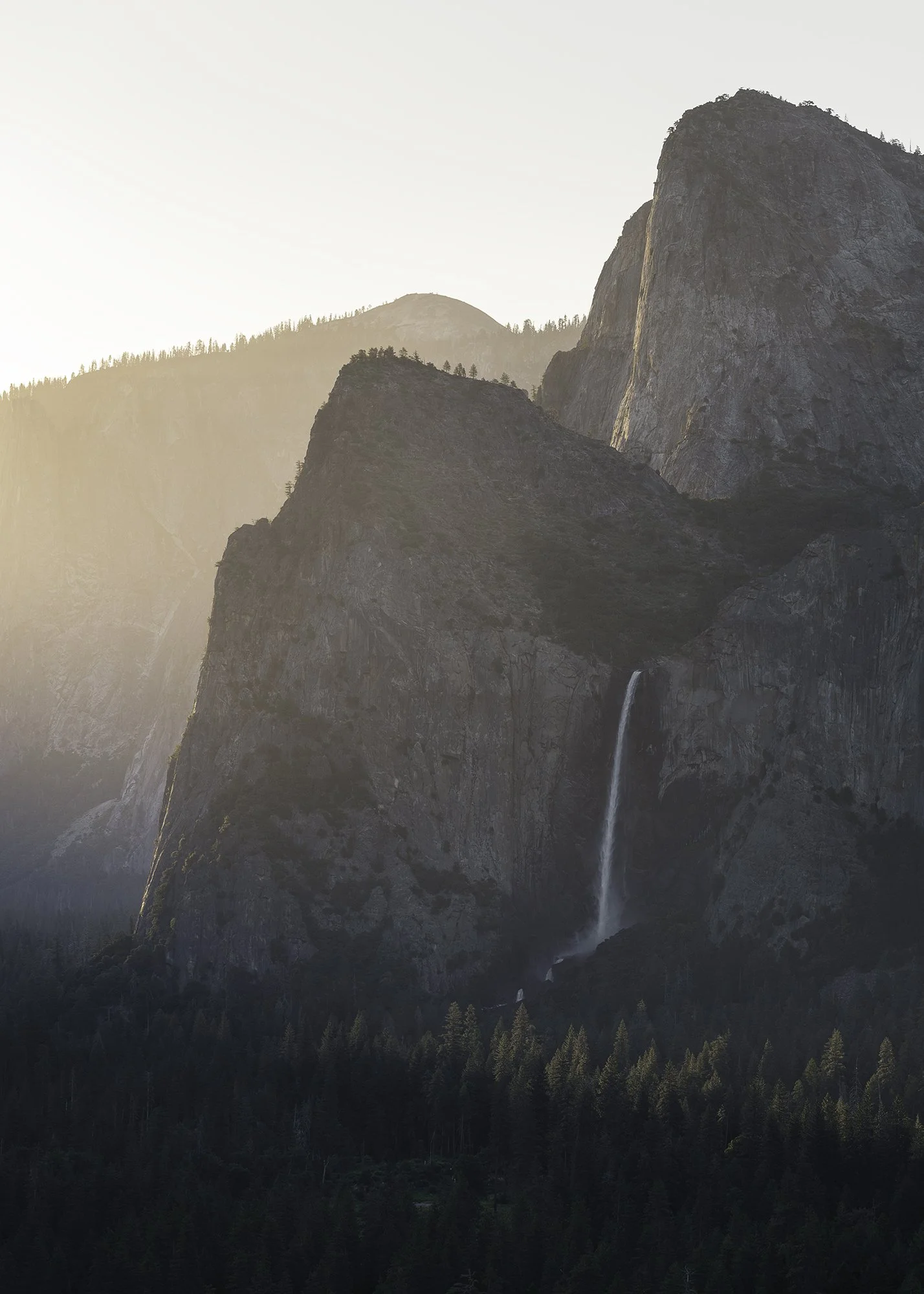 Bridalveil Fall, sunrise, Yosemite