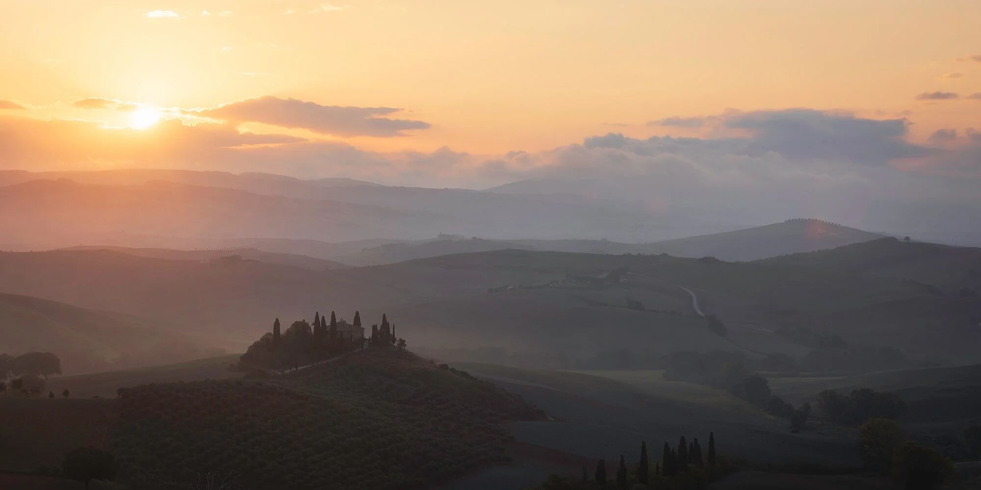 Sunrise, Podere Belvedere, Tuscany