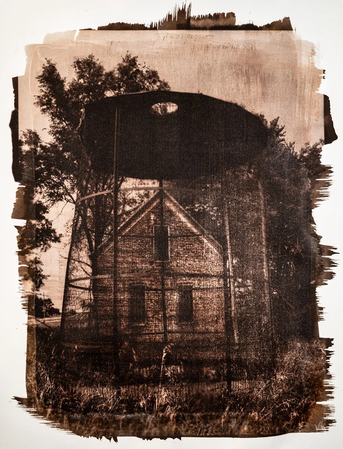 Cailey N. Schendel, "The House," van dyke brown photographic print, 2025 