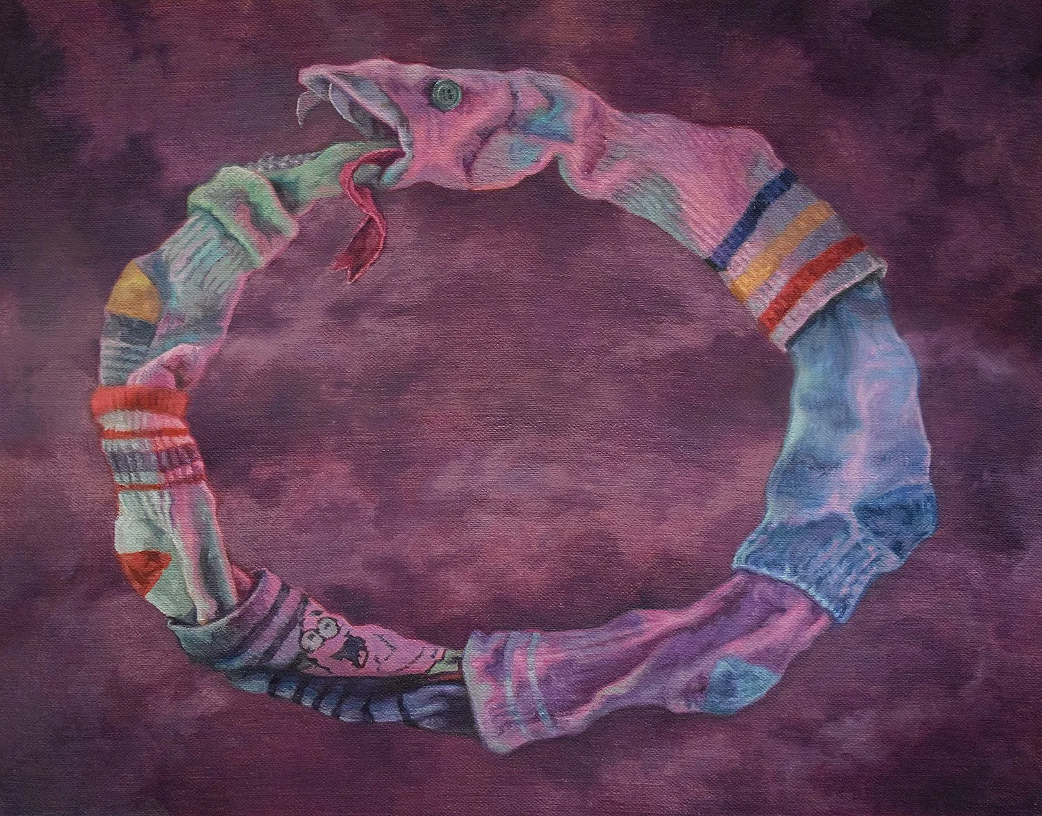 Jason Cytacki, "Ouroboros", Oil on Linen, 2024