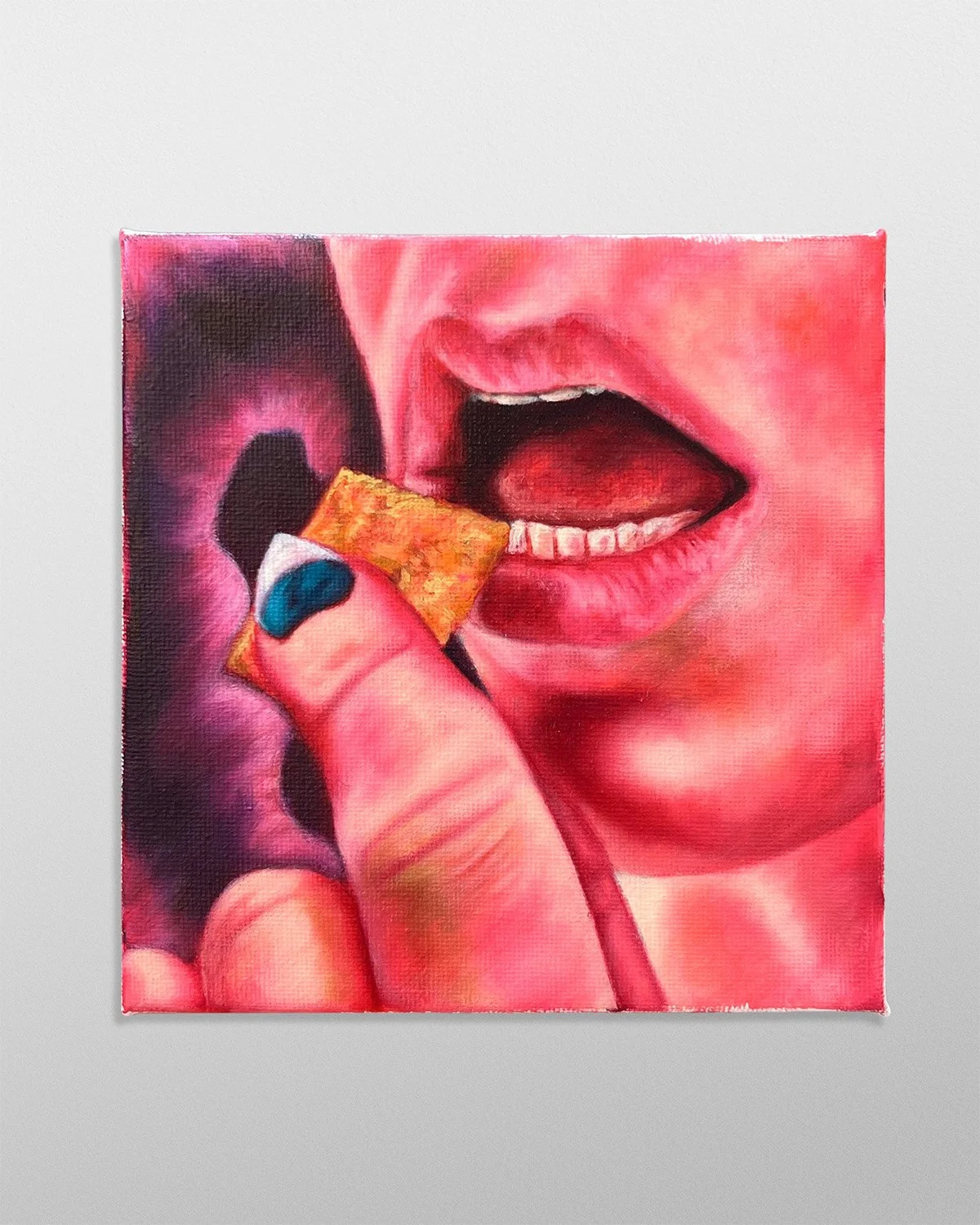 Emma Schwartz, "Eat This In Remembrance Of me," oil on canvas, 2025