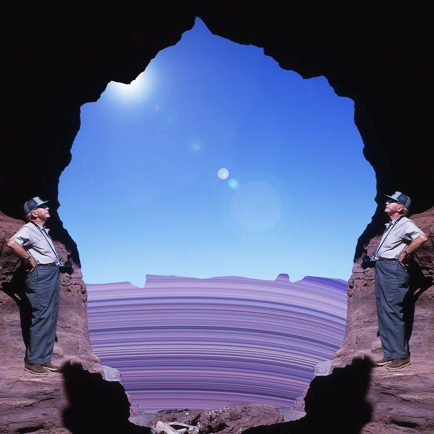 Vincent DeZutti, "View from Here", Digital Collage, 2019