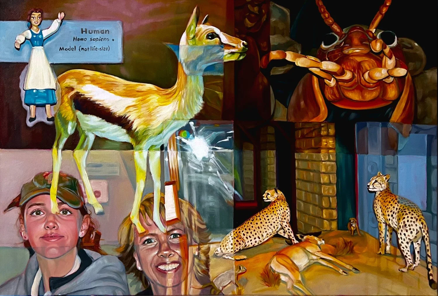 Lauren Johnston, "Field Trip to the Field Museum," oil on canvas, 2026