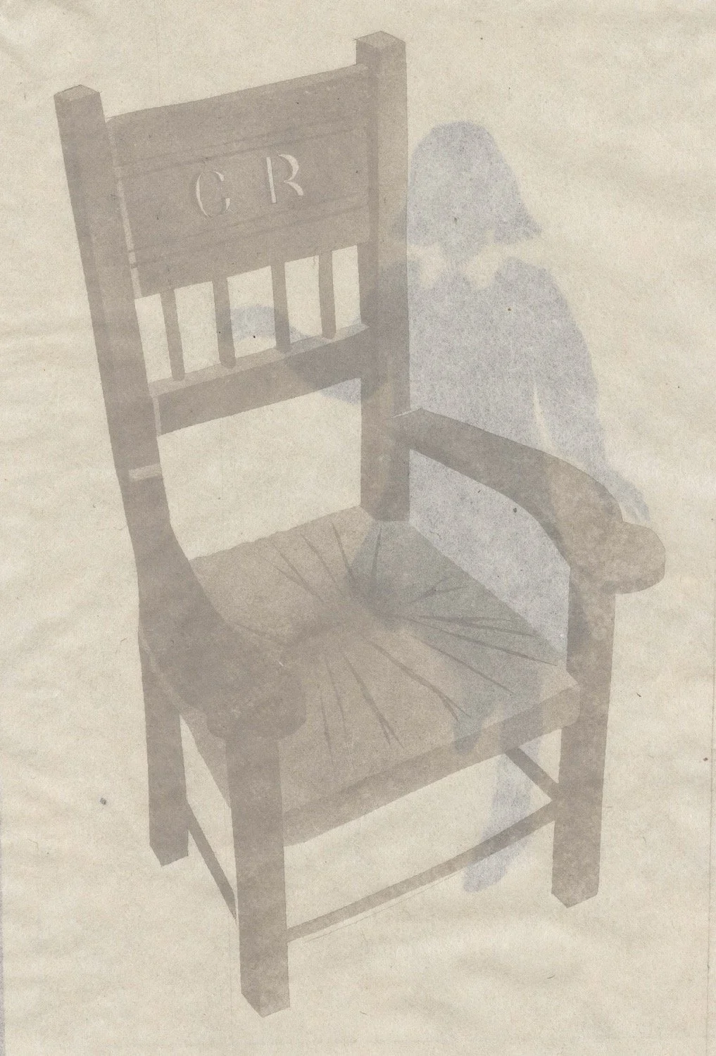 Lucy Eickelberg, "Echoed Memories," Copperplate Intaglio on japanese paper, 2025
