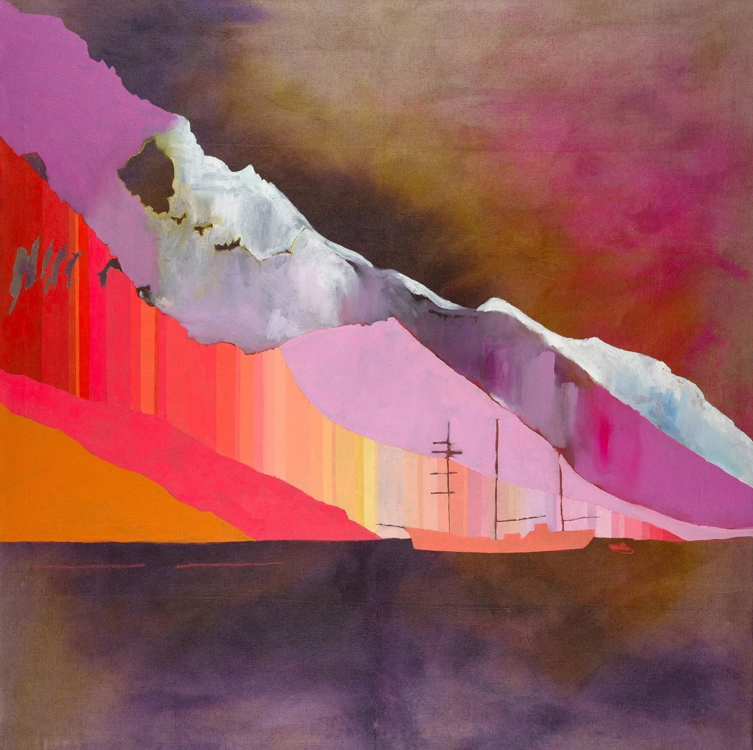 Kate Hooray Osmond, "Nothing Lasts Forever," oil, pastel, and ink on linen, 2025