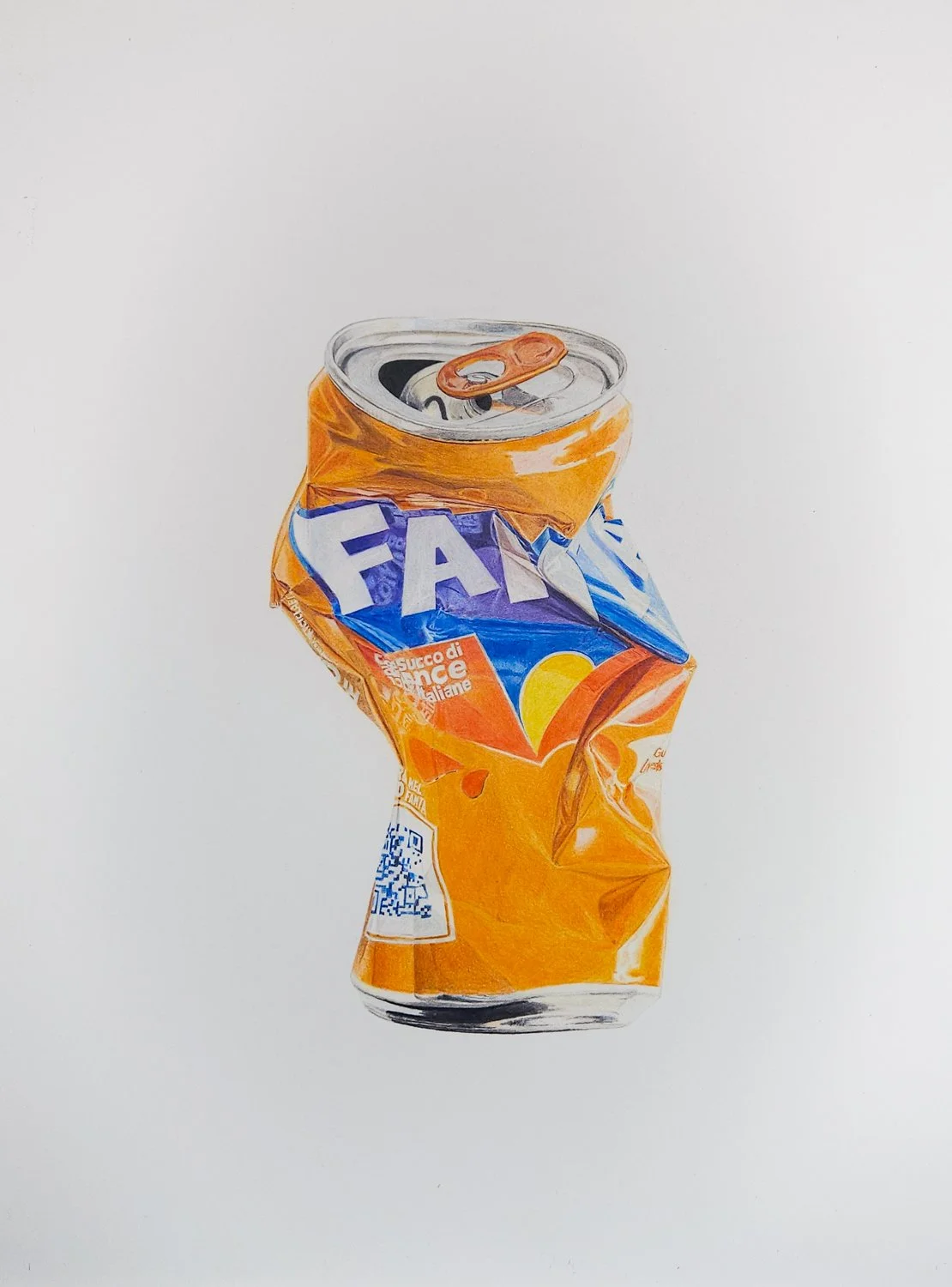 Michelle Kuehn, "fanta", colored pencil, 2025