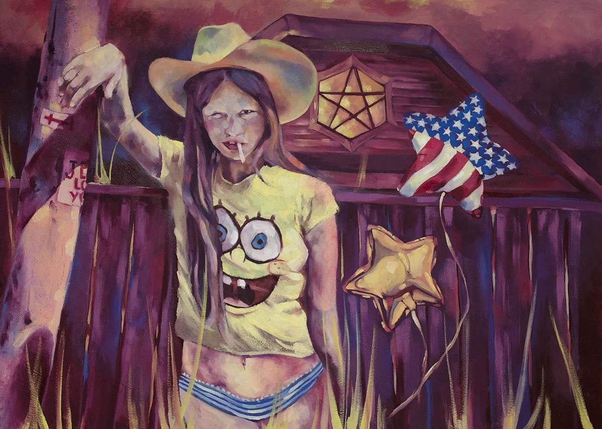 Lily Smith, "dress up", oil on canvas, 2024