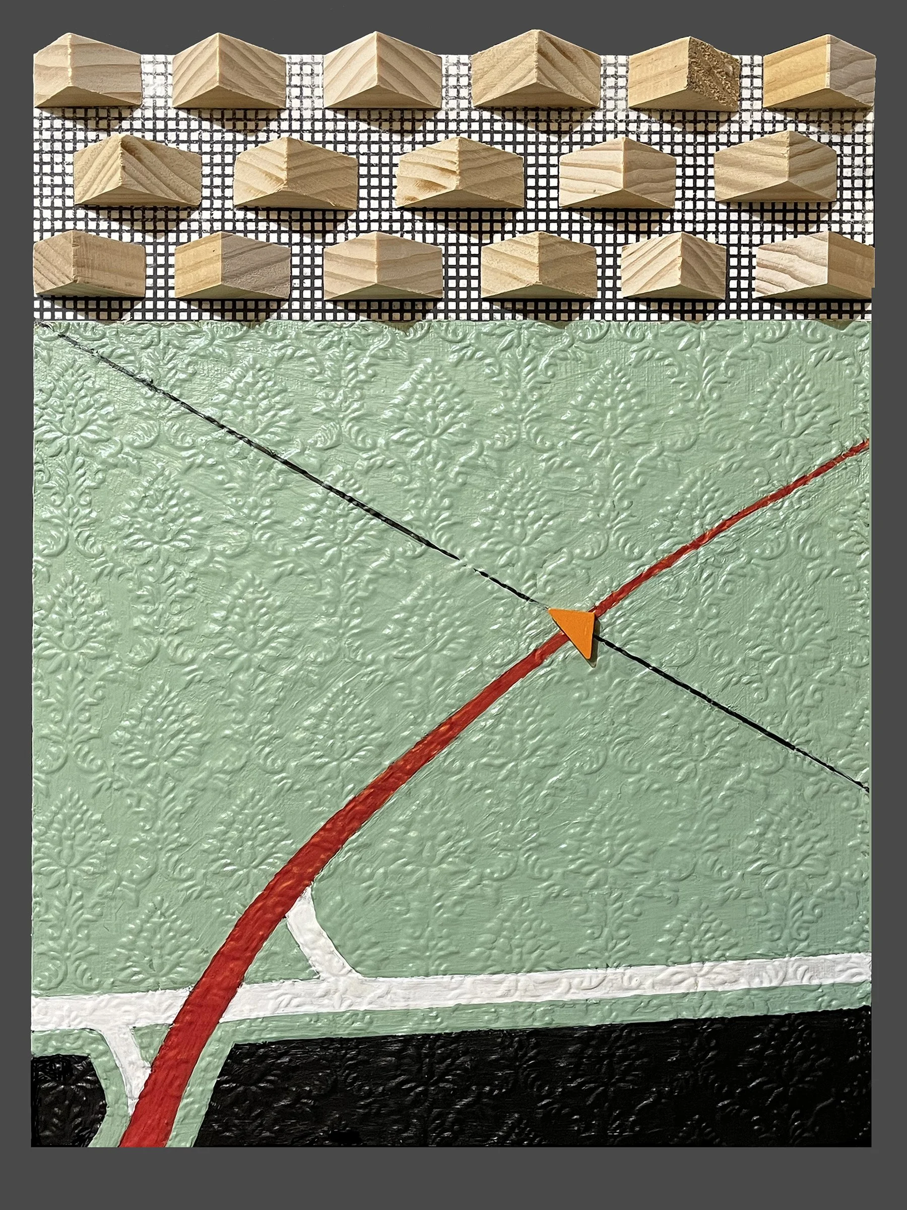 Jeannine Spooner Kitzhaber, "Crossroads", Mixed Media/Assemblage, 2025