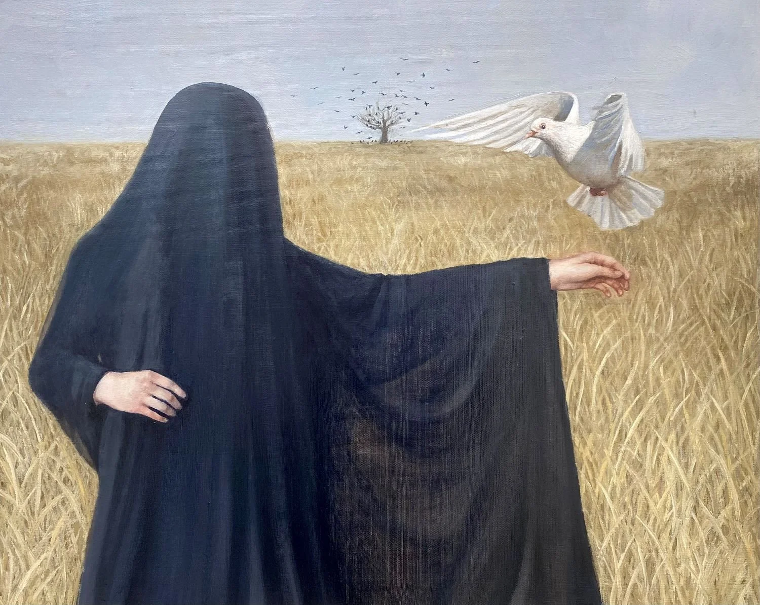Jenna Trampe, "Hope", oil on canvas, 24 in x 30 in, 2024