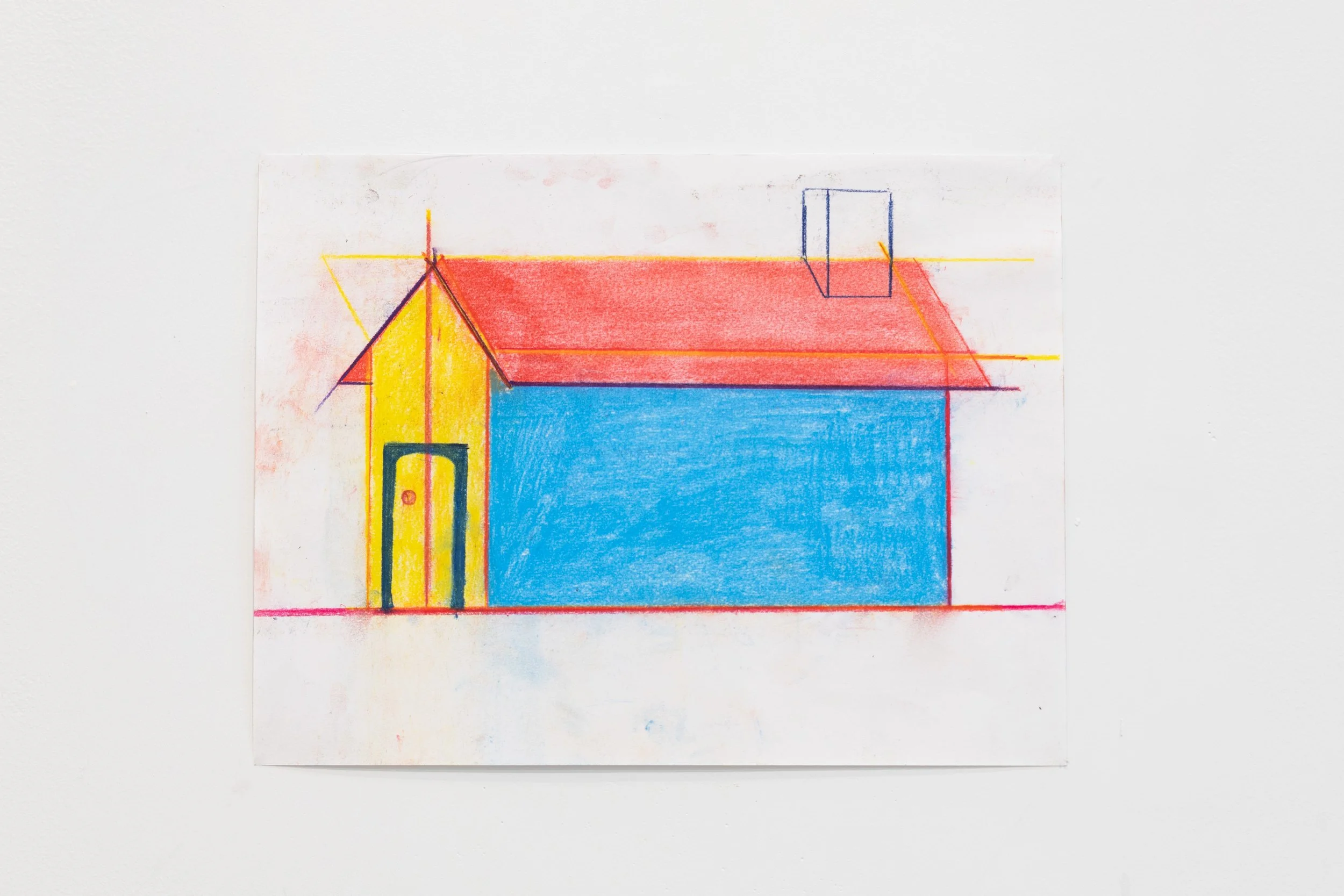 Peter Manion, "Crematorium," Charcoal on paper, 2024