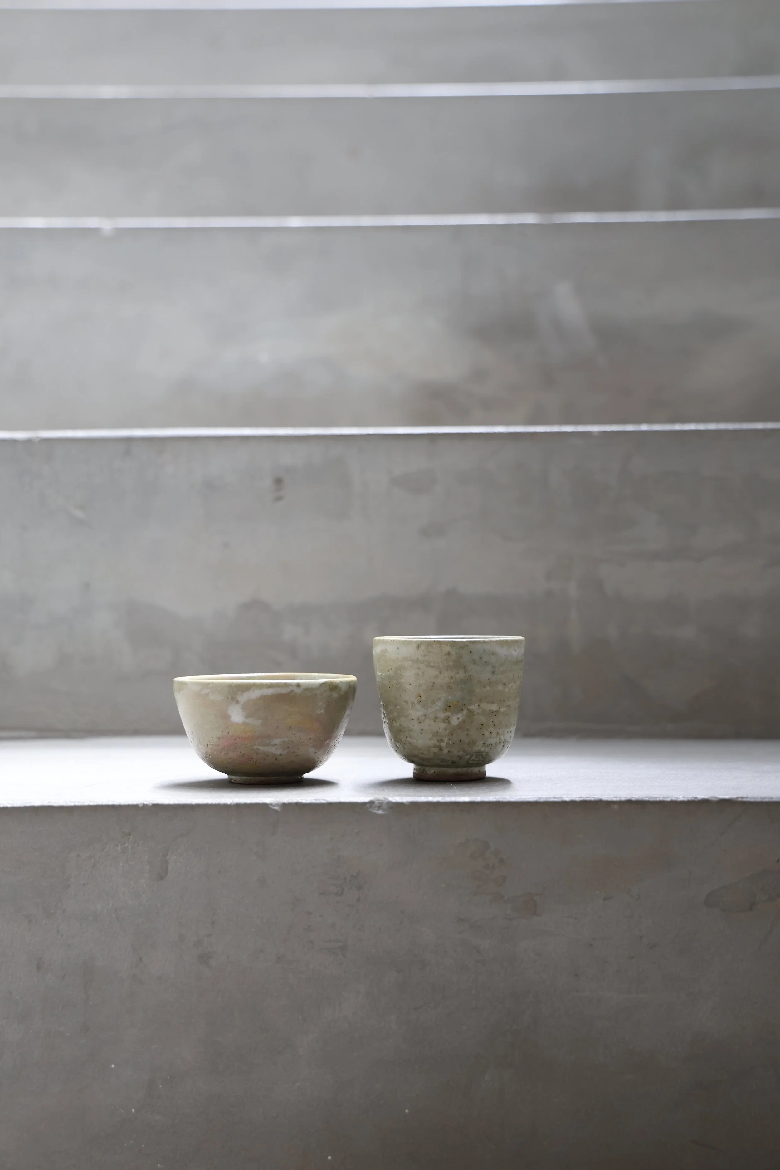 Vasos té / Barro naranja