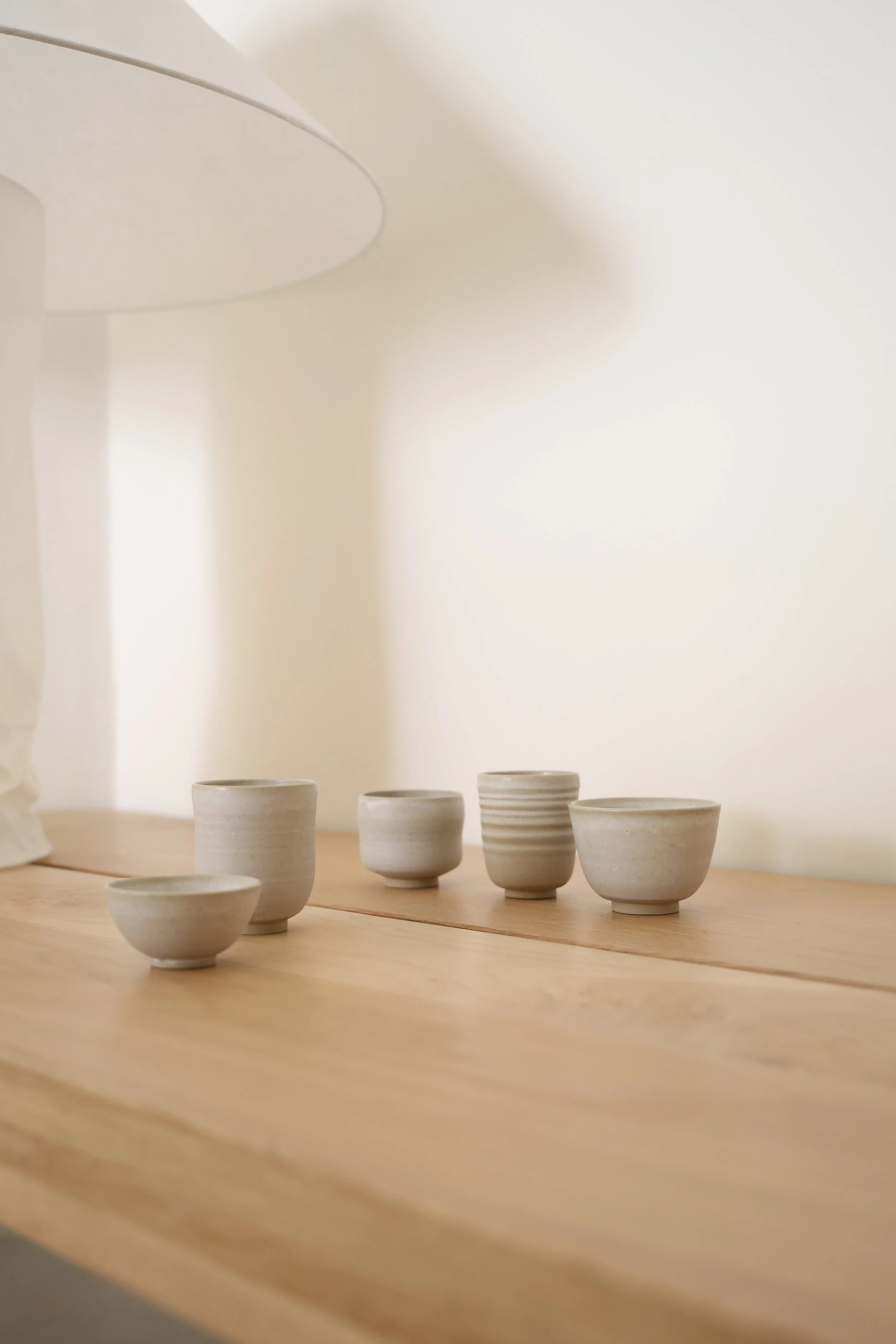 Vasitos para té / Gres beige