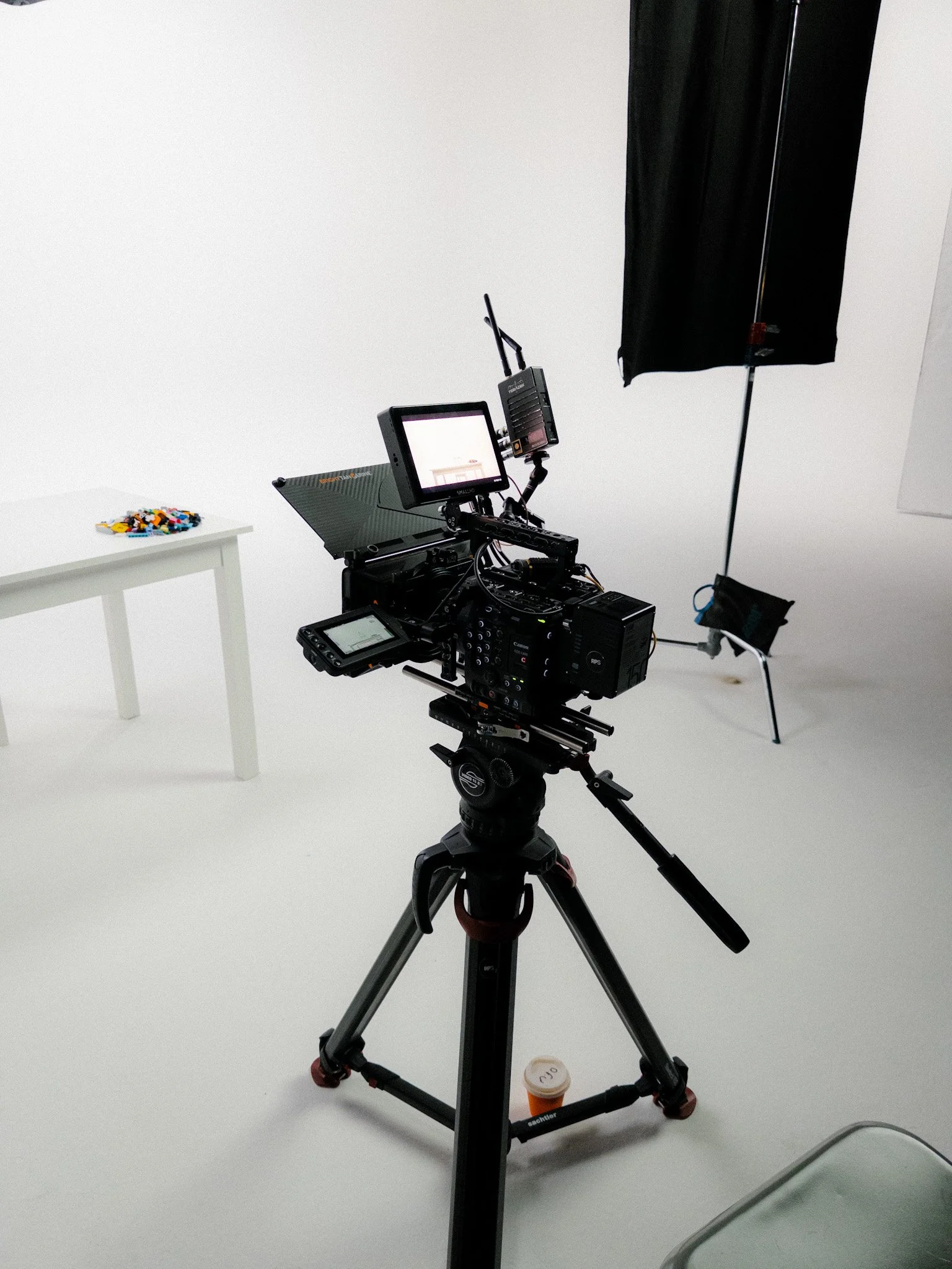 Camera package for a studio shoot for Lego