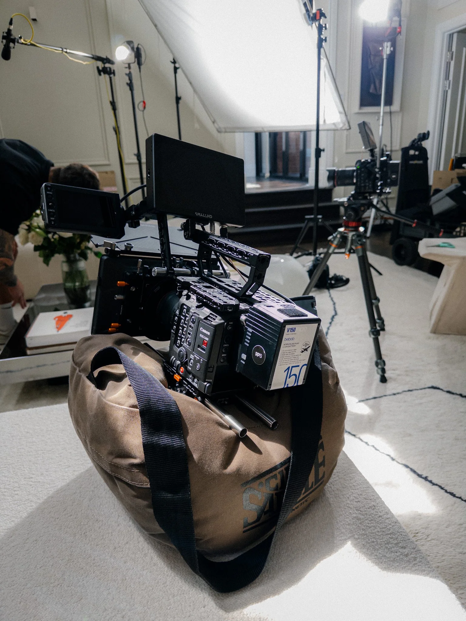 Camera package for a M&S video shoot