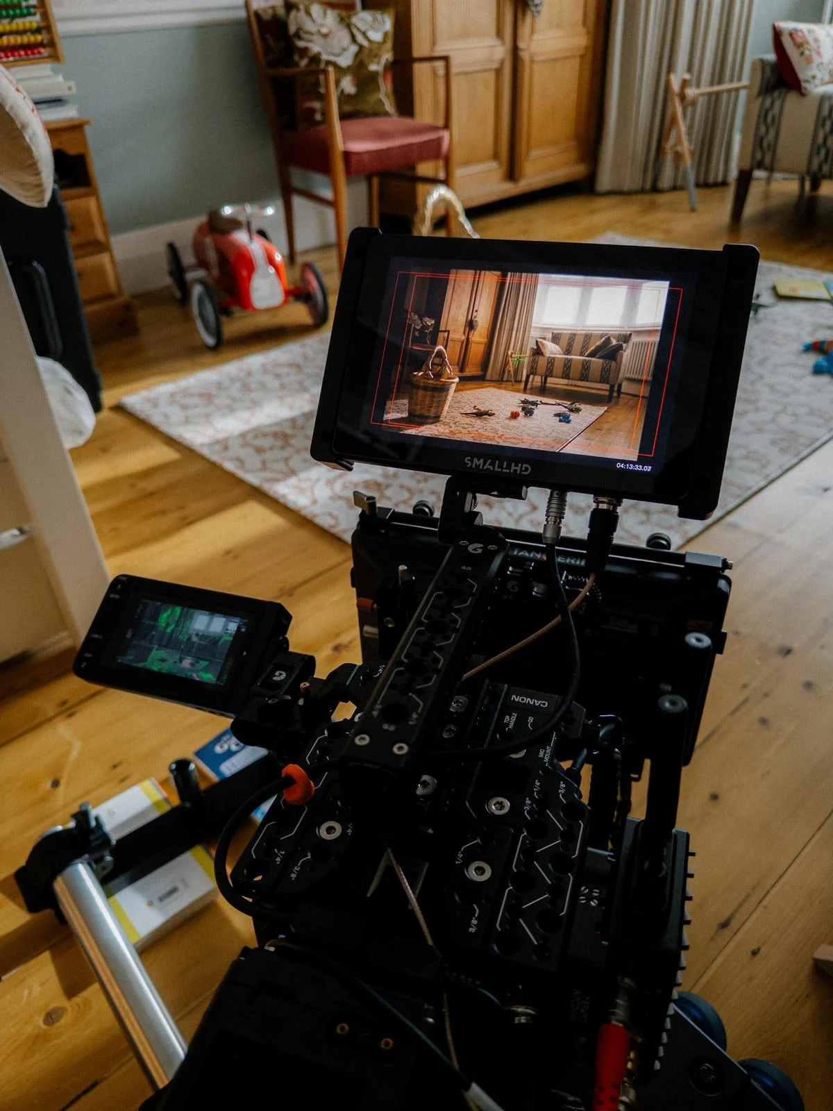 Behind-the-scenes image from a GambleAware charity campaign video production by Rob Pinney Studio, a video production company in London