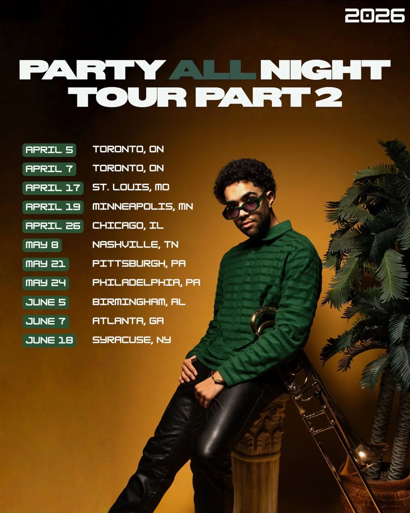 ITS THAT TIME! Grateful to be back on the road this spring. &ldquo;The Party All Night Tour&rdquo; Part 2 is here ‼️
Hit the link in bio for details. More dates and cities coming soon 🚐. We bouta turn up ya&rsquo;ll 💃🏽✨

cuscampbell.com/tour