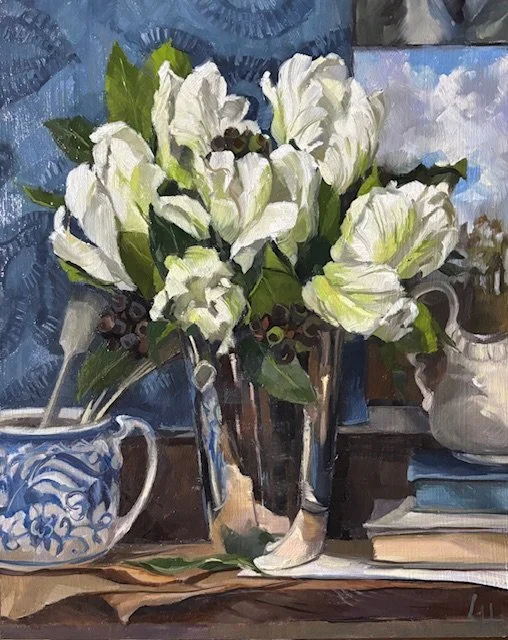 Dreams worth keeping, 9x11".  Oil on board, Framed