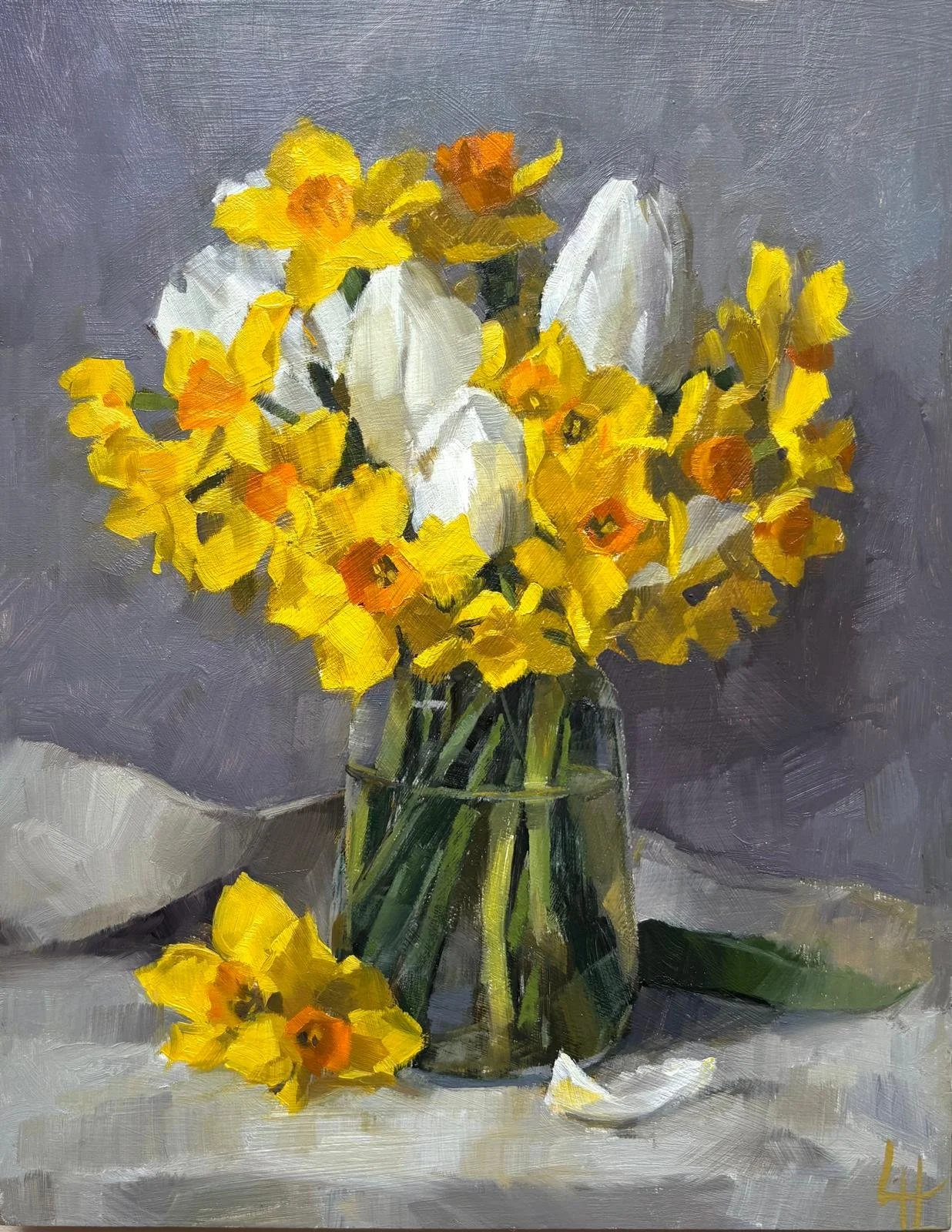 Jar of Jonquils, 7x9"