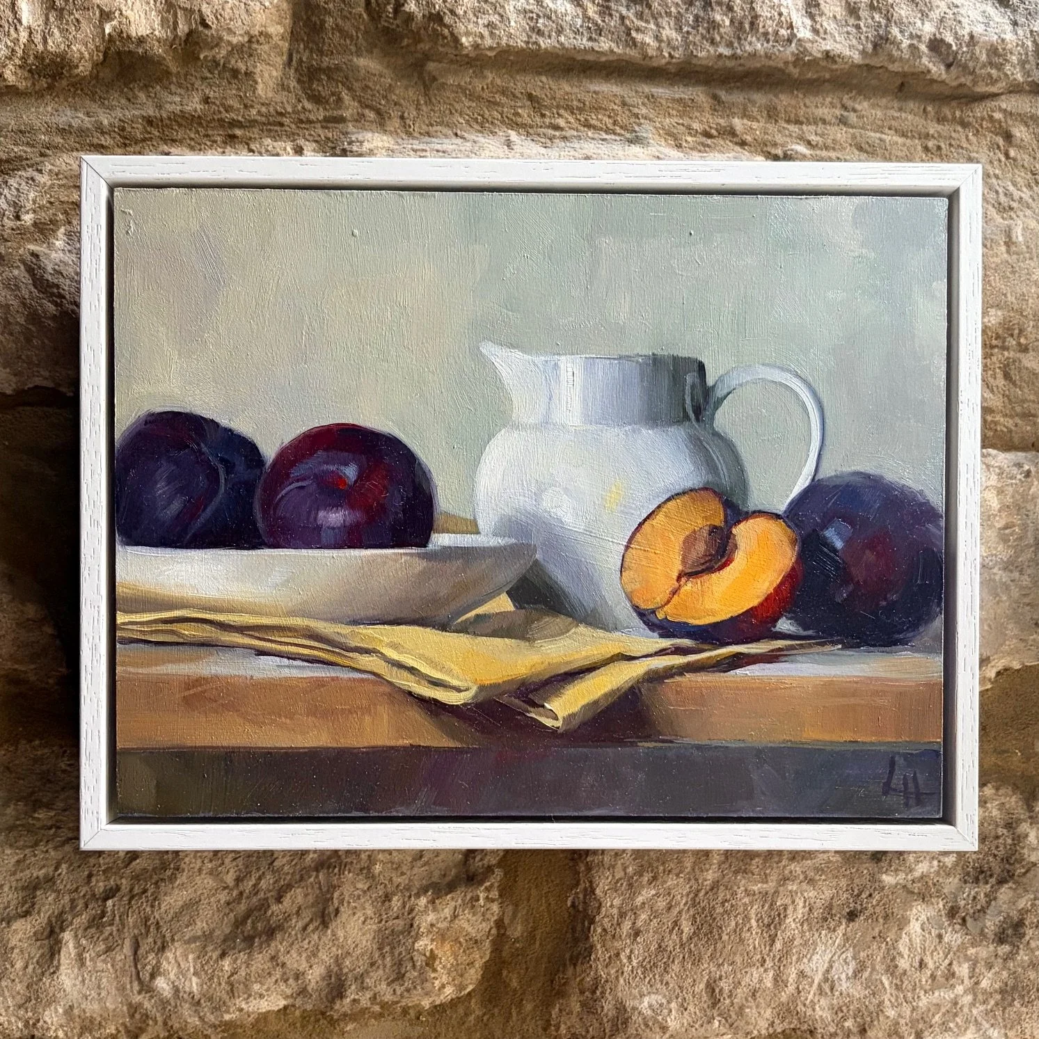 plums and yellow napkin framed.jpeg