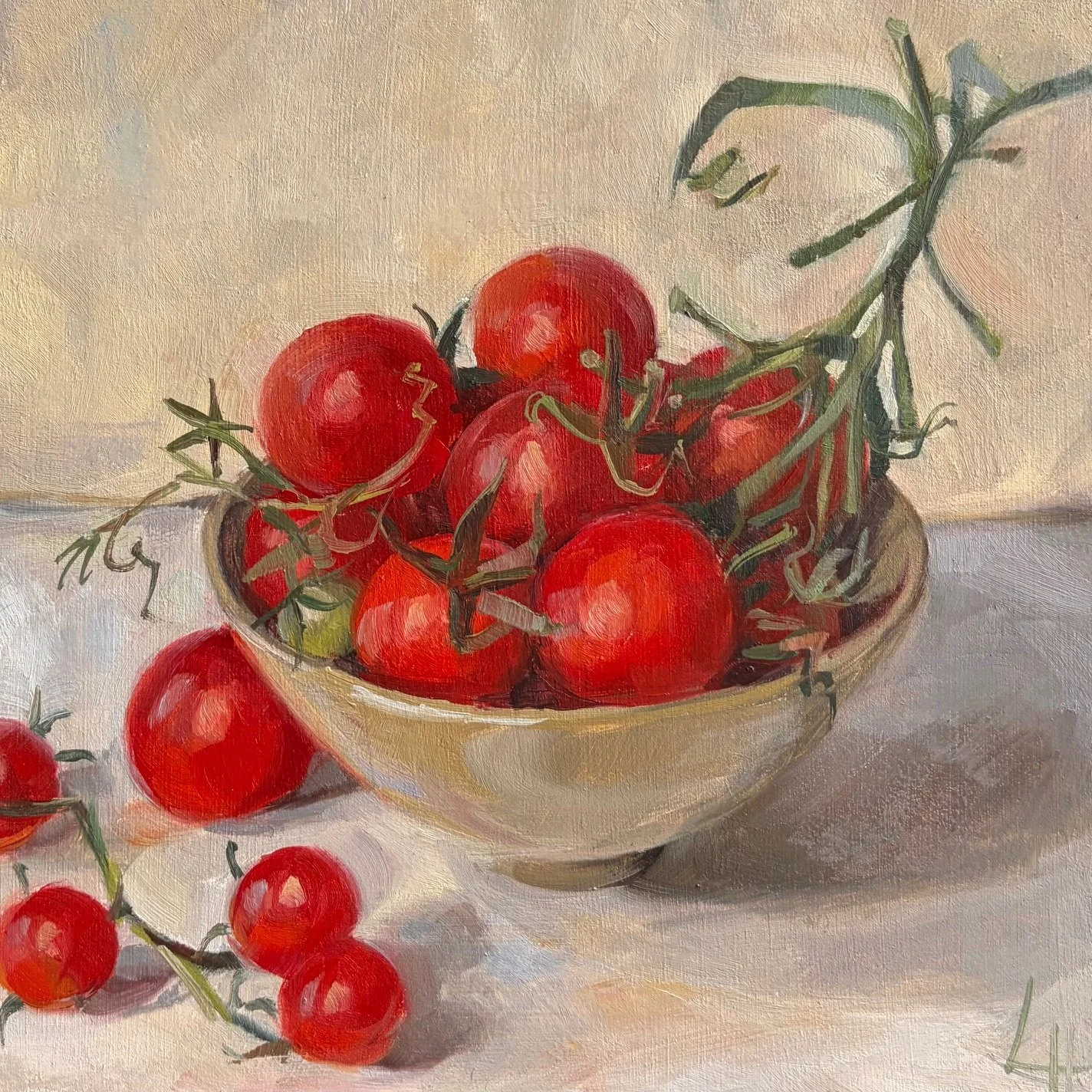 A tangle of tomatoes.