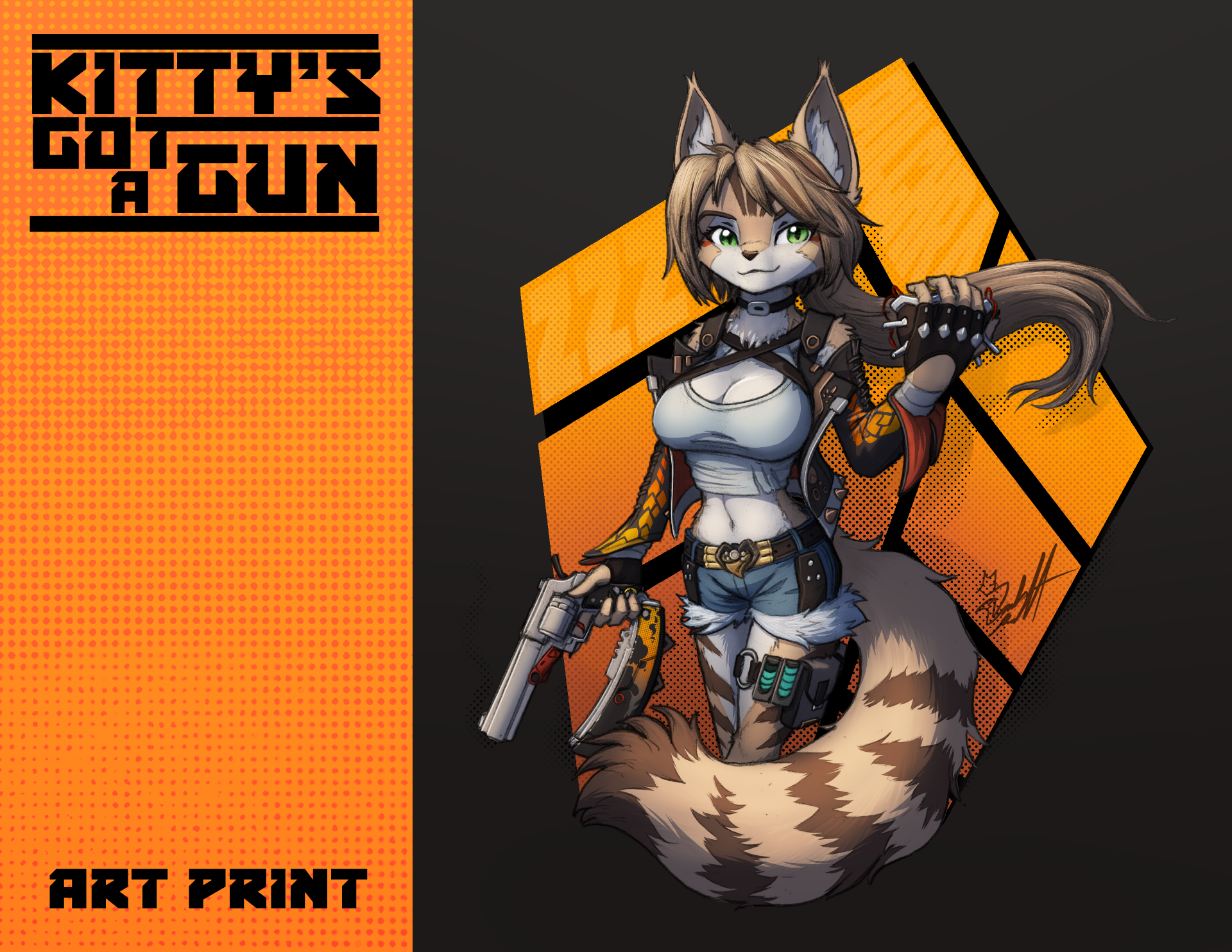 Art Print - Kitty's Got a Gun!